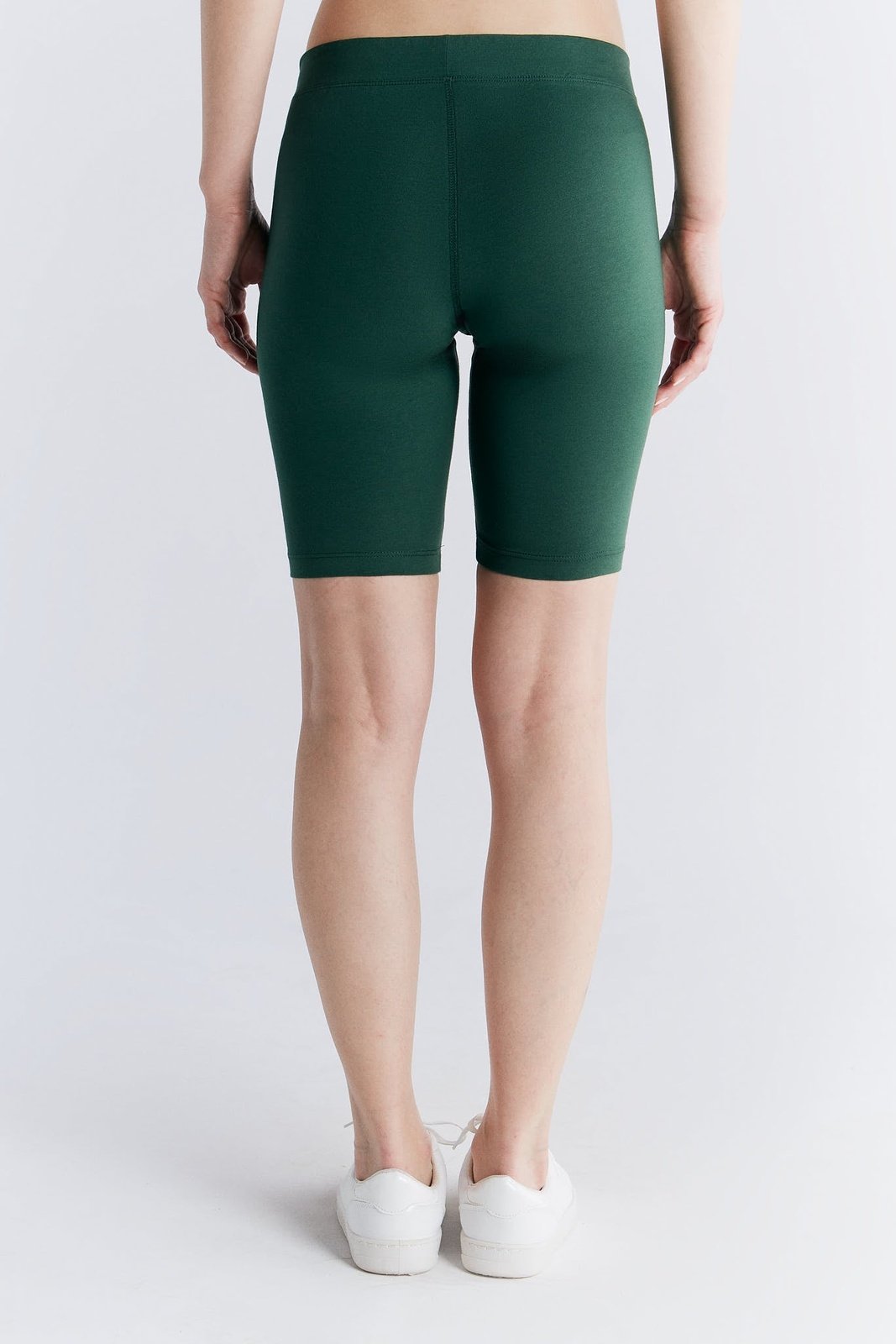 Leela Cotton womens vegan Cycling Shorts Pine Needle