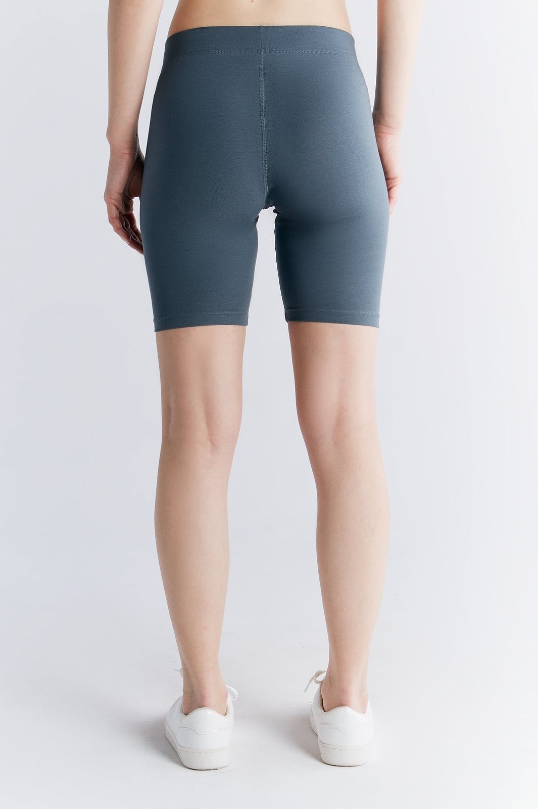 Leela Cotton womens vegan Cycling Shorts Dark Slate
