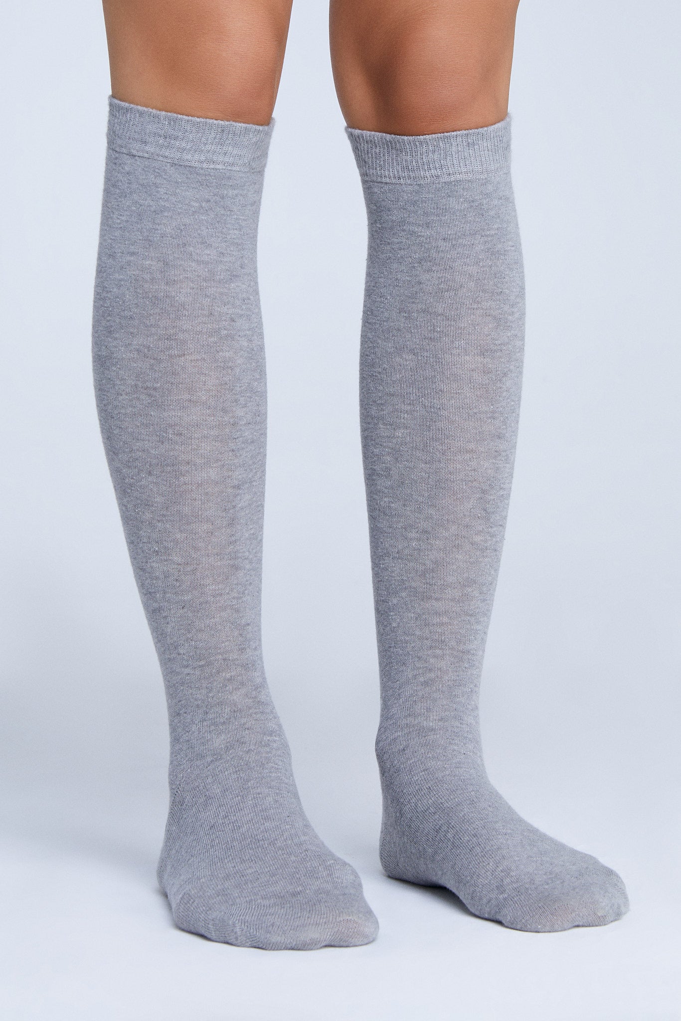Albero Natur men vegan Multipack 6x Knee High Socks Unisex Grey Melange