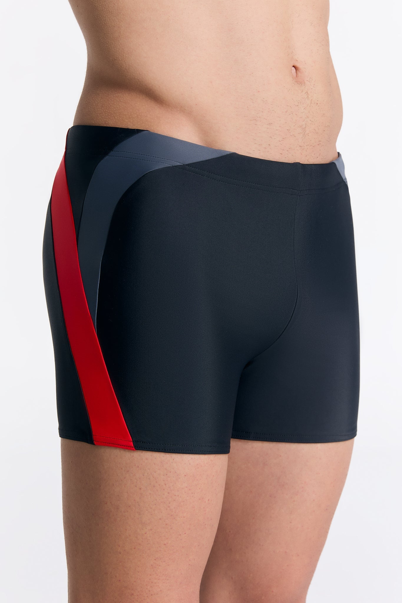 True North men vegan Swim Trunks Black/Red
