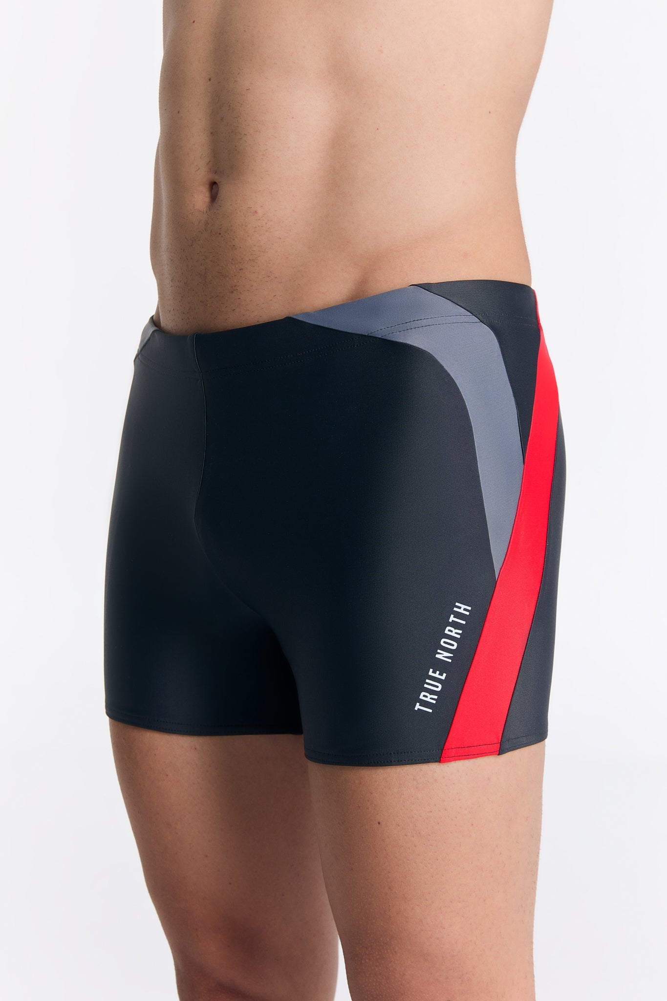 True North men vegan Swim Trunks Black/Red