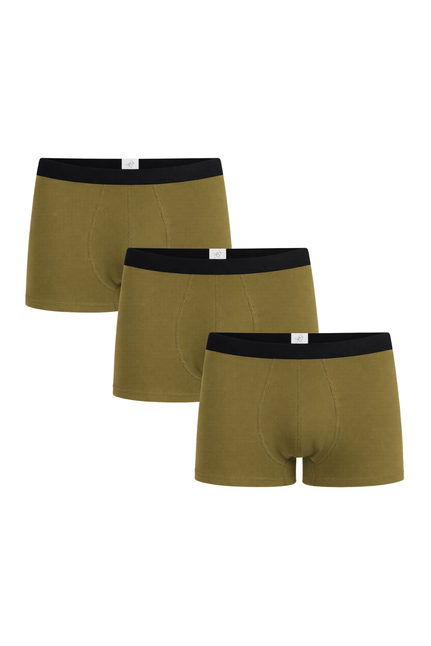 Albero Natur men vegan Multipack 3x Trunk Shorts Olive