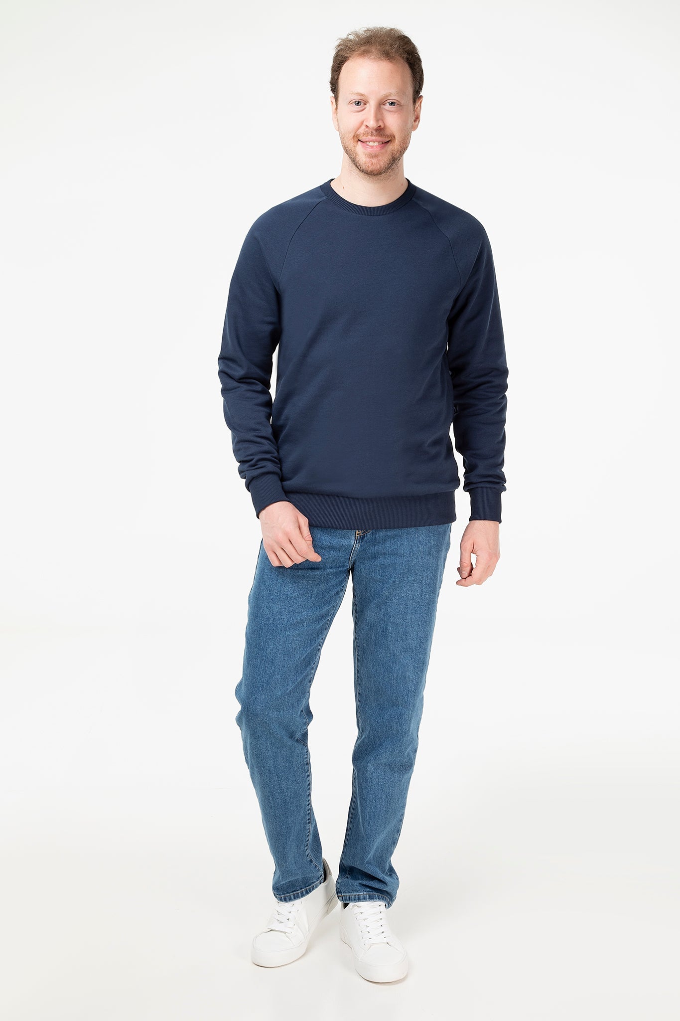Evermind men vegan Sweatshirt Dark Navy