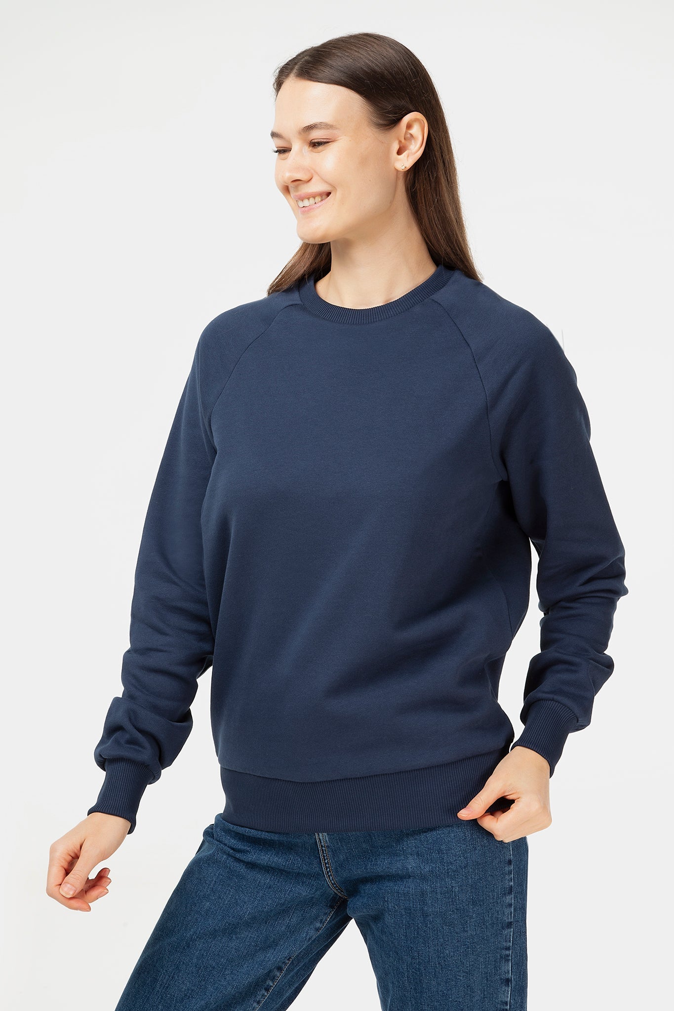 Evermind men vegan Sweatshirt Dark Navy