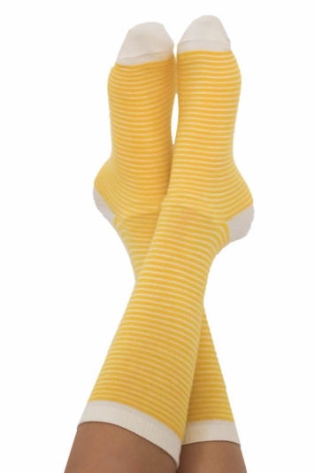 Albero Natur womens vegan Multipack 6x Socks Unisex Yellow/Natural