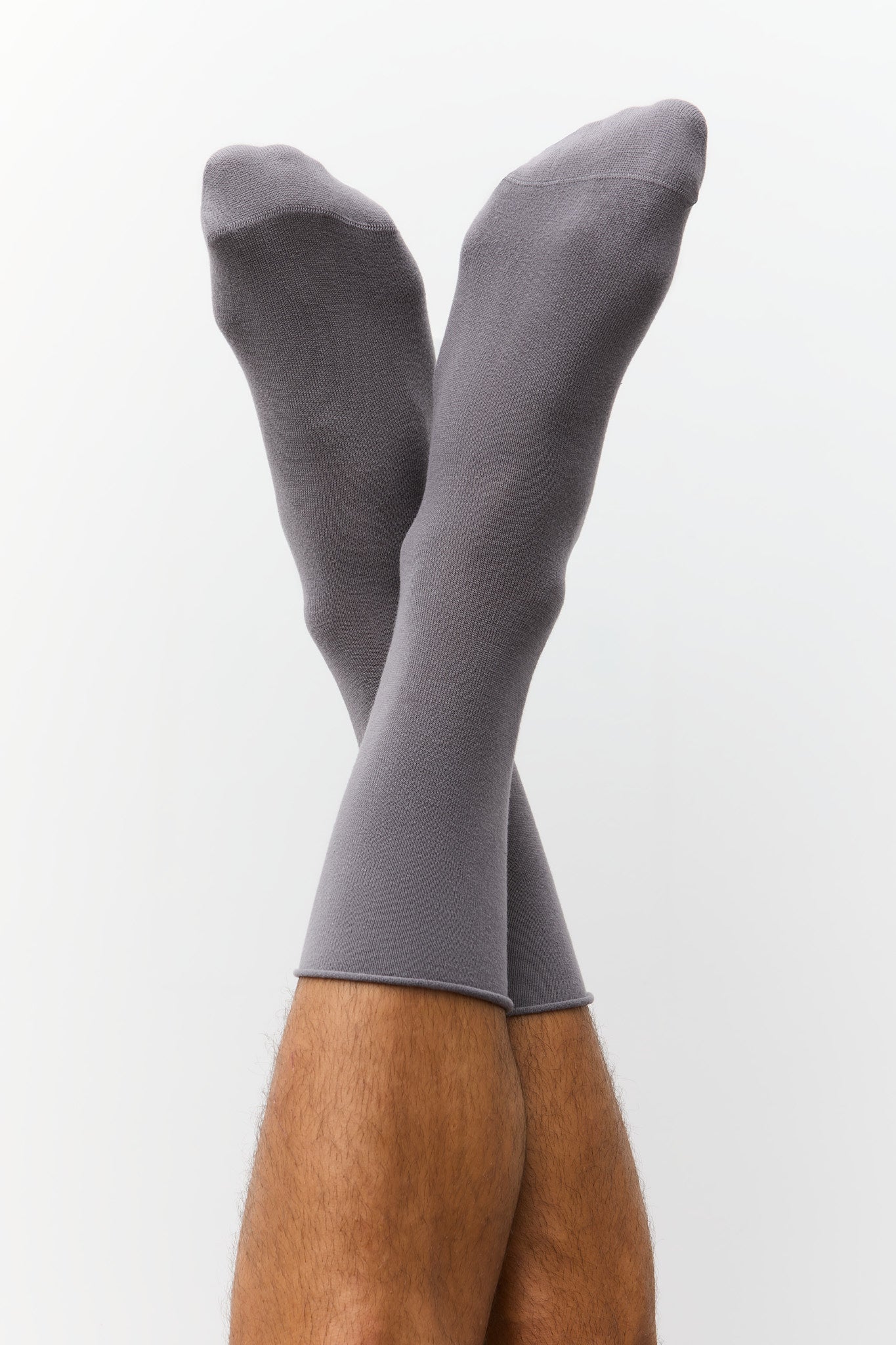Albero Natur womens vegan Multipack 6x Socks Unisex With Rolled Cuffs Fume Grey