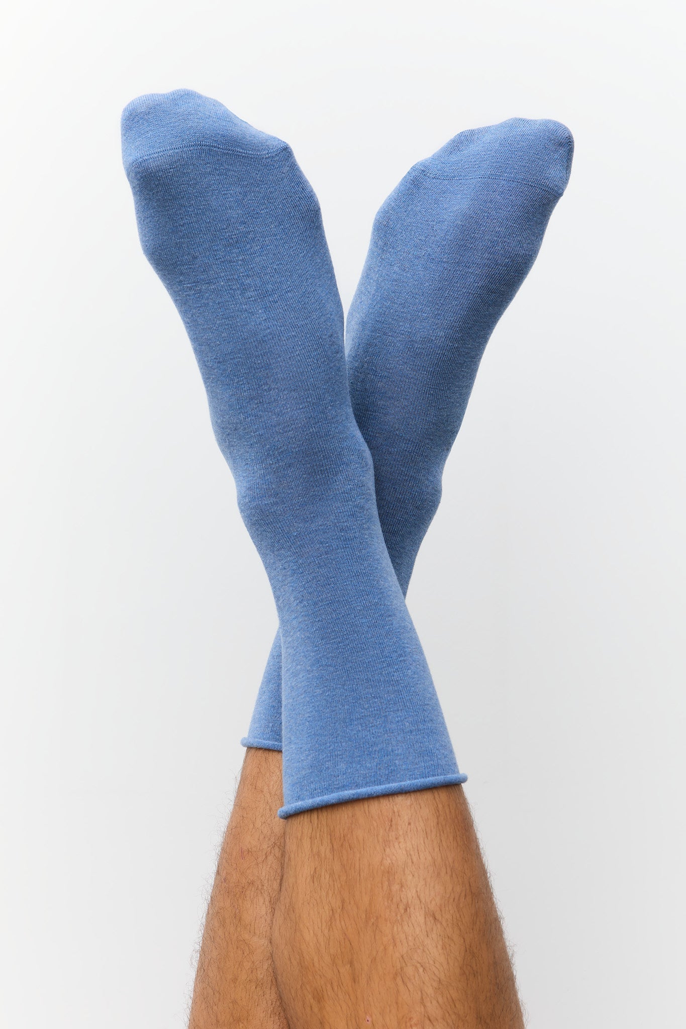 Albero Natur womens vegan Multipack 6x Socks Unisex With Rolled Cuffs Jeans Melange