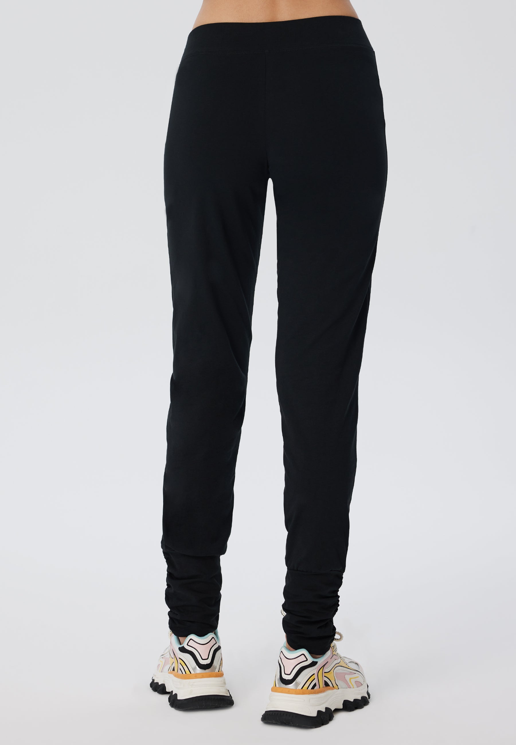 Leela Cotton womens vegan Yoga Pants Black