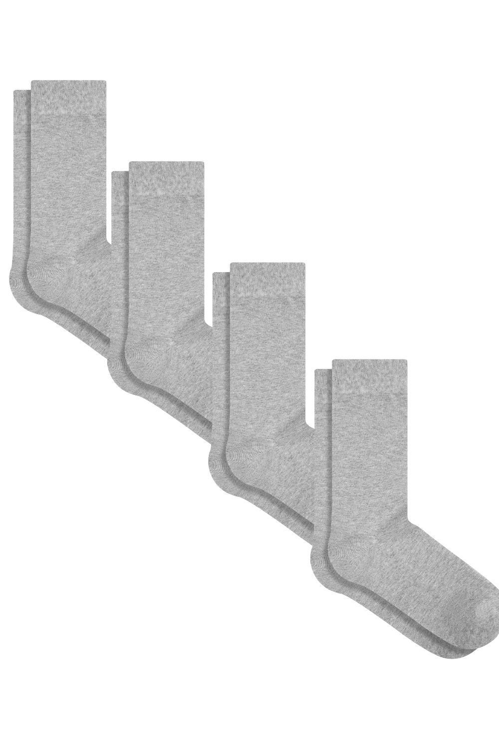 Albero Natur womens vegan Multipack 4x Socks Grey Melange