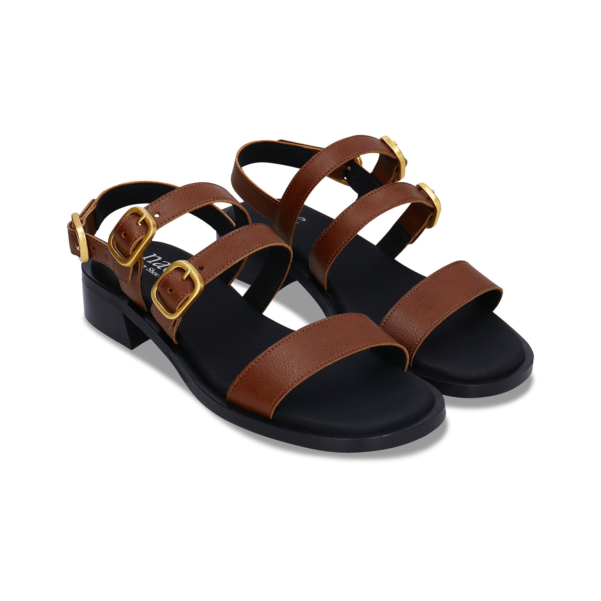 NAE womens vegan Sandals Vera Brown