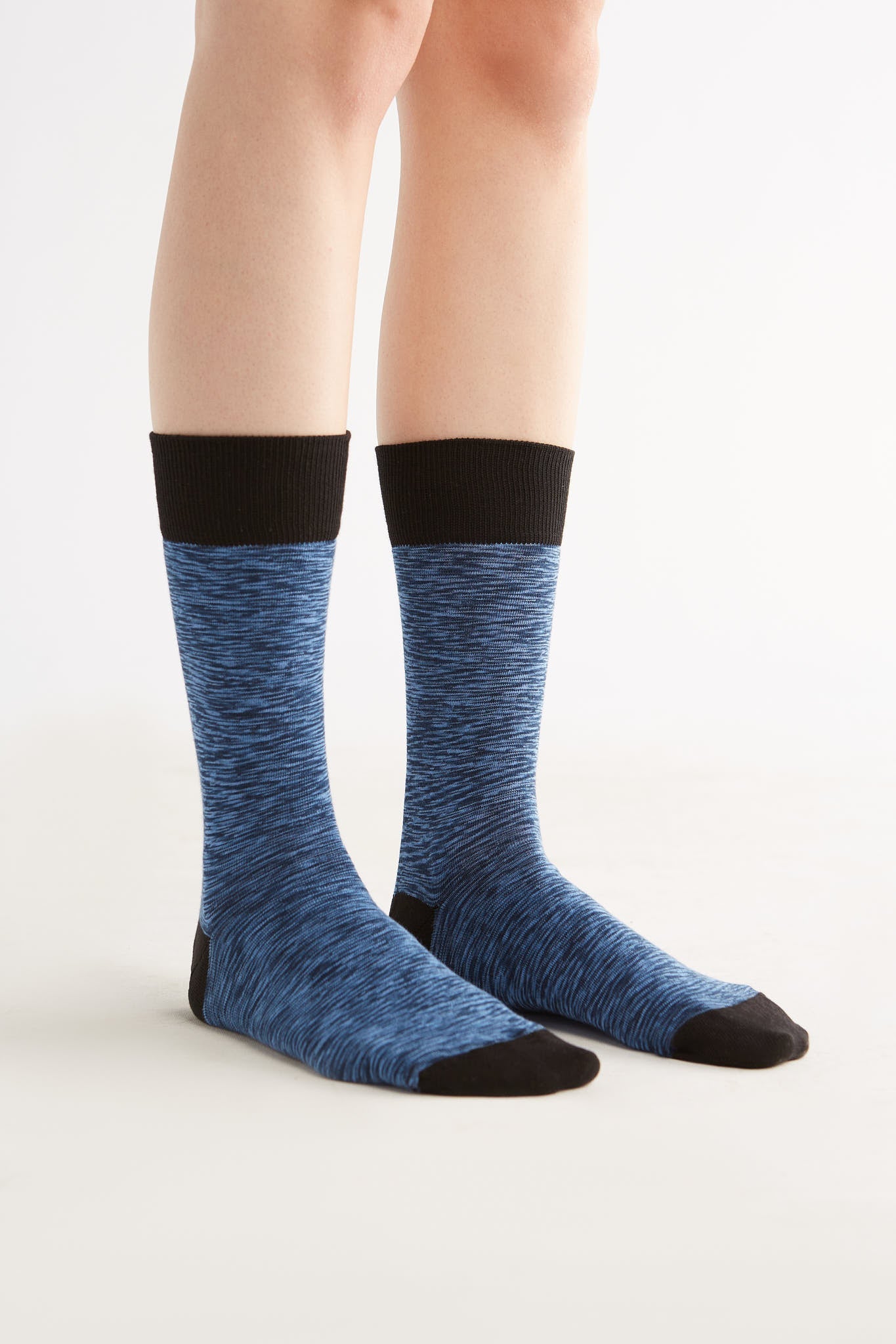 Albero Natur womens vegan Multipack 6x Socks With Longer Cuffs Space Ultramarine