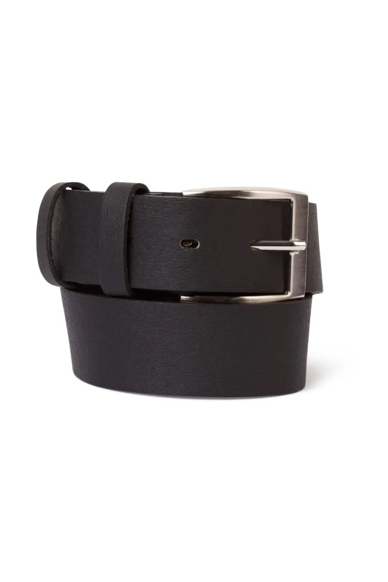 VE-Lifestyle men vegan Belt Theo Jeans Silver/ Black