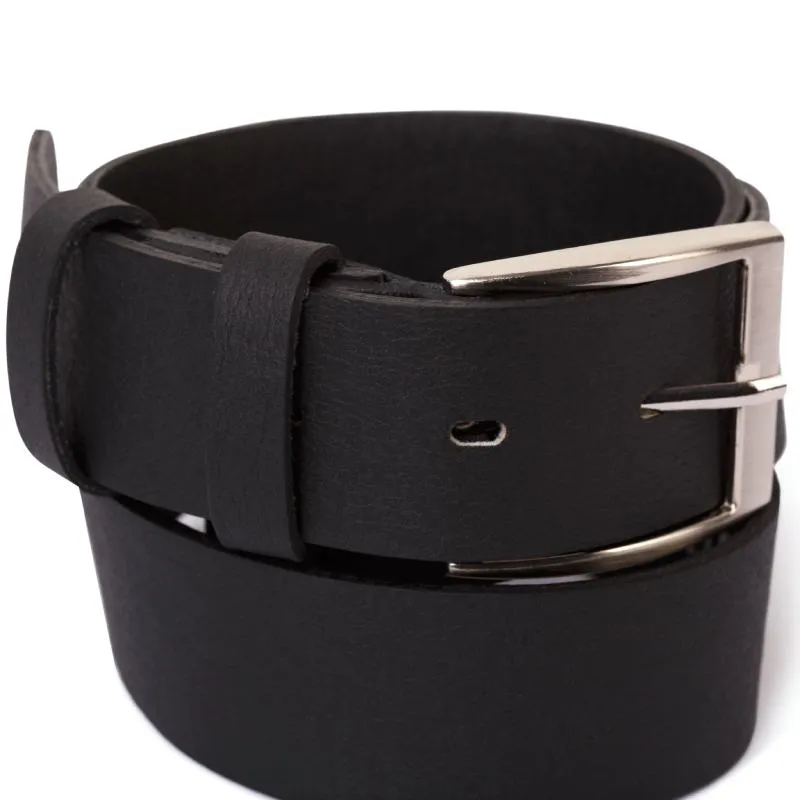 VE-Lifestyle men vegan Belt Theo Jeans Silver/ Black