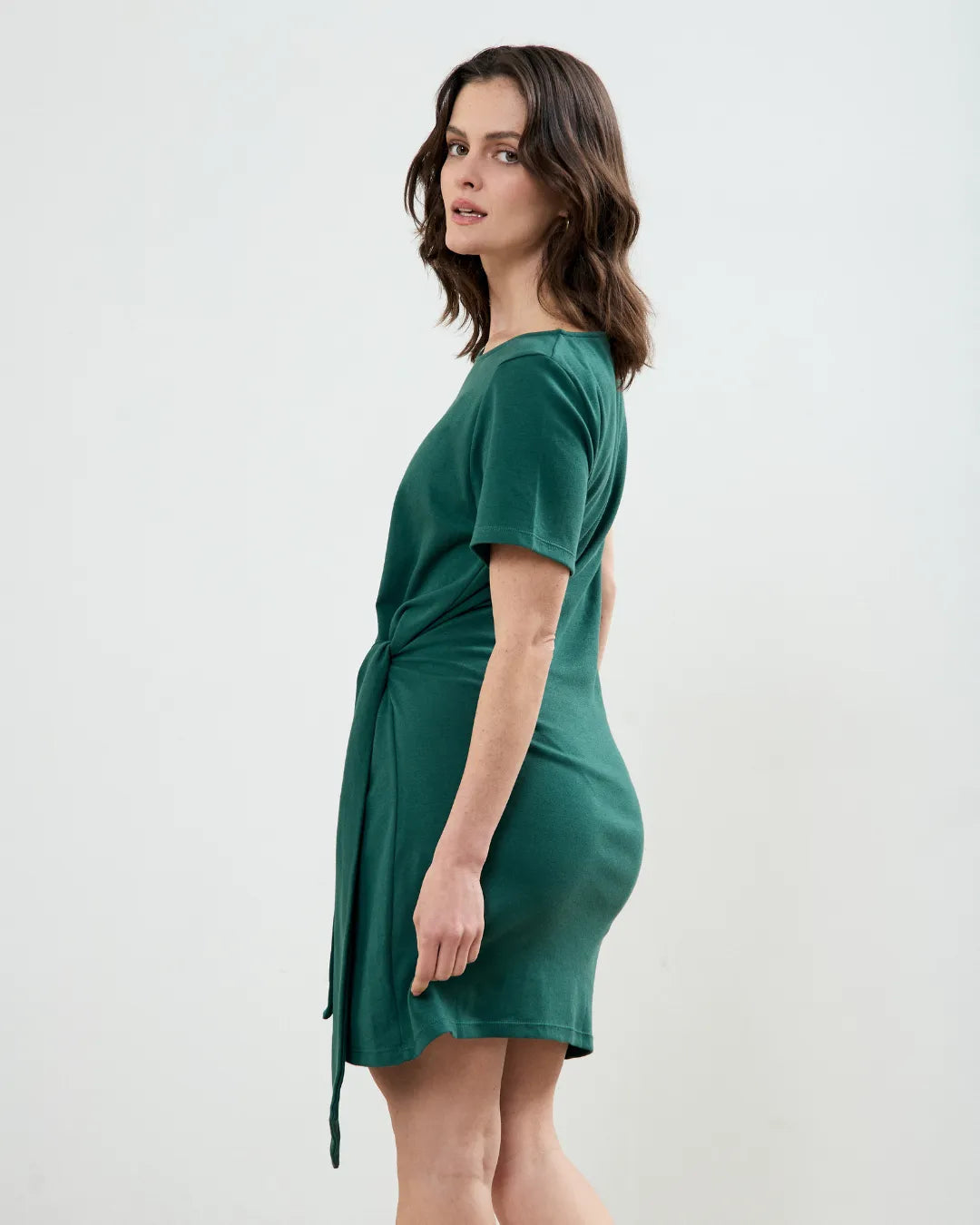 Clotsy womens vegan Dress Maxine Green