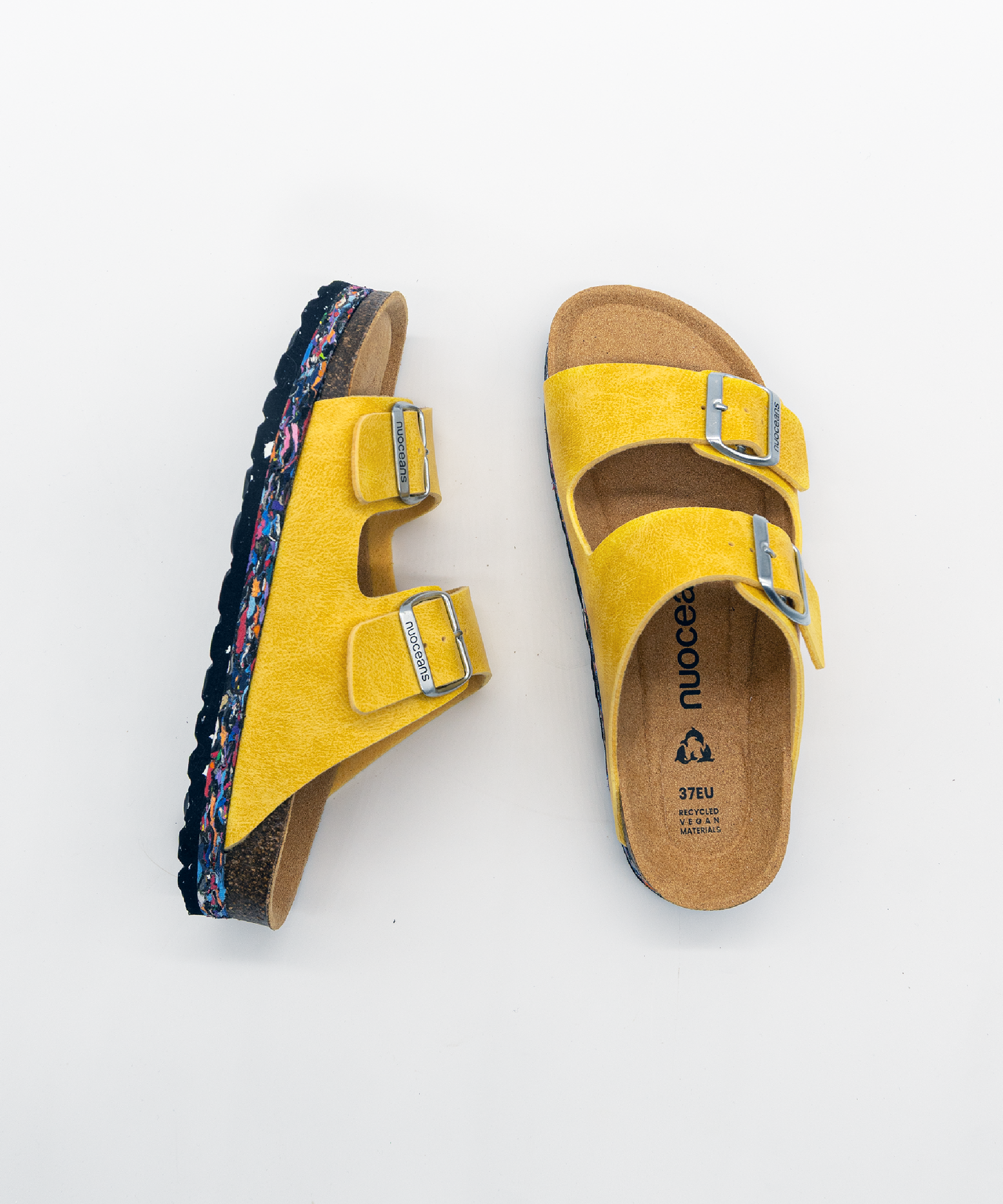 Nuoceans men vegan Sandals Yuzu Yellow