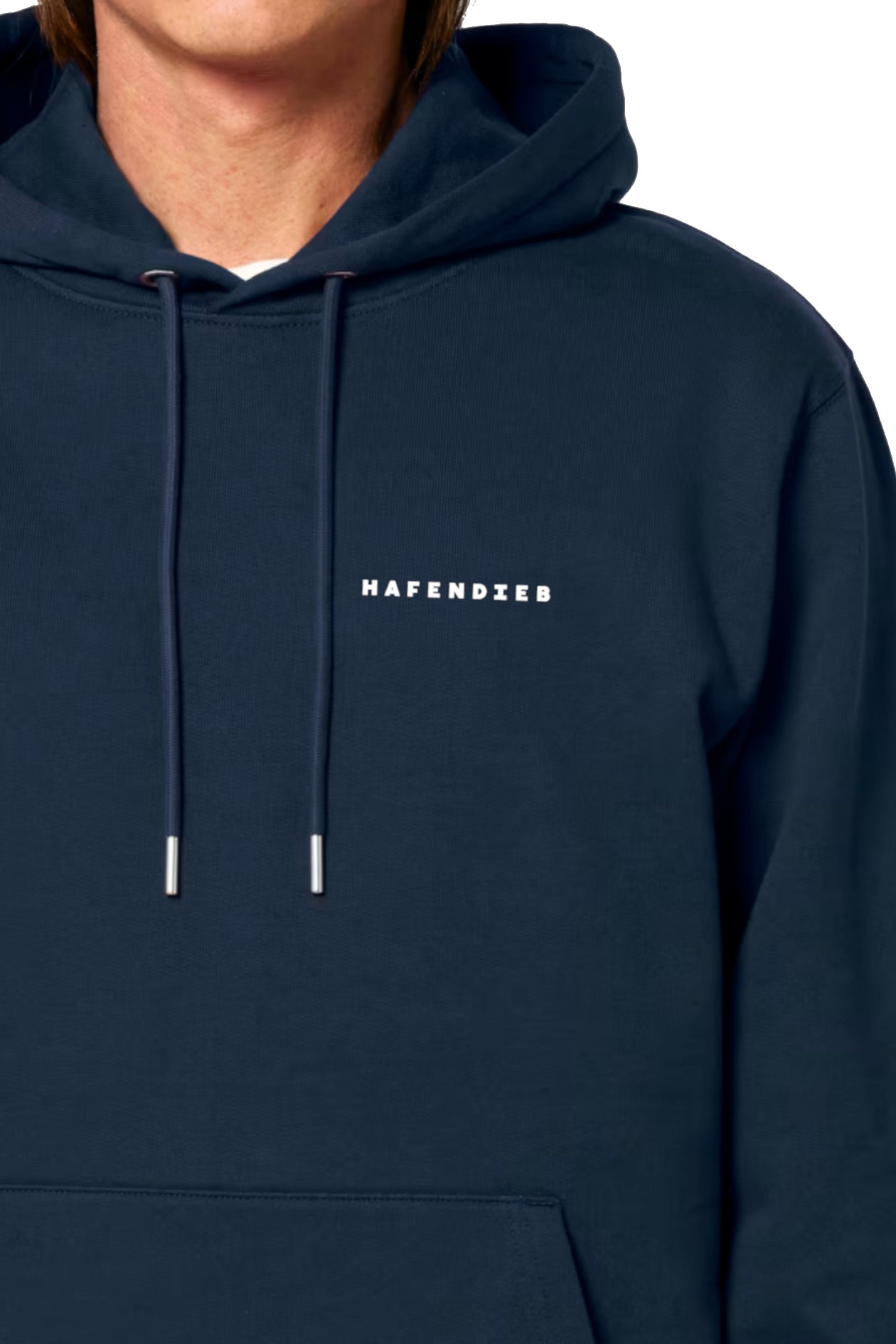 Hafendieb men vegan Hoodie Men Logo Navy