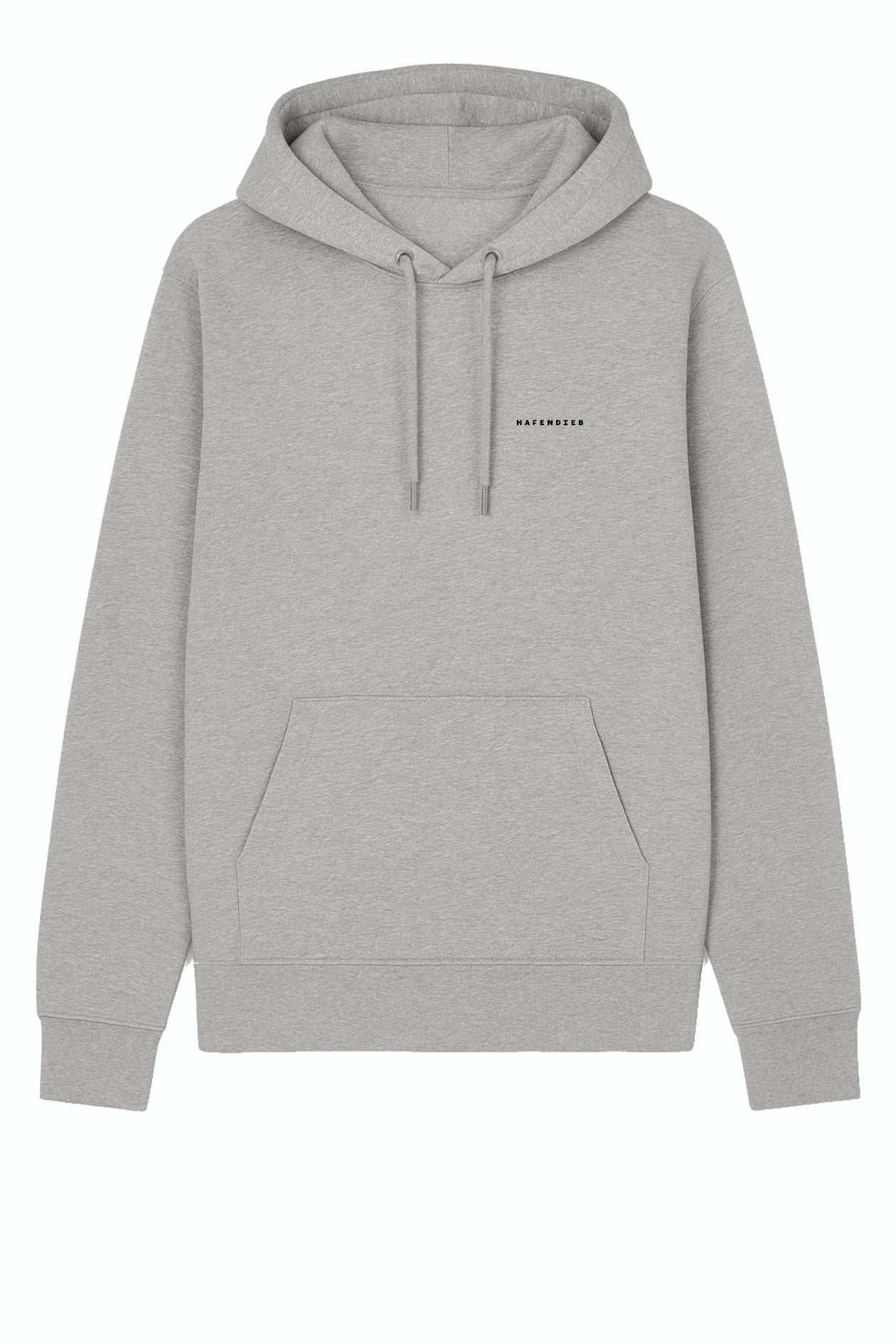 HAFENDIEB Herren vegan Hoodie Herren Logo Heather Grey