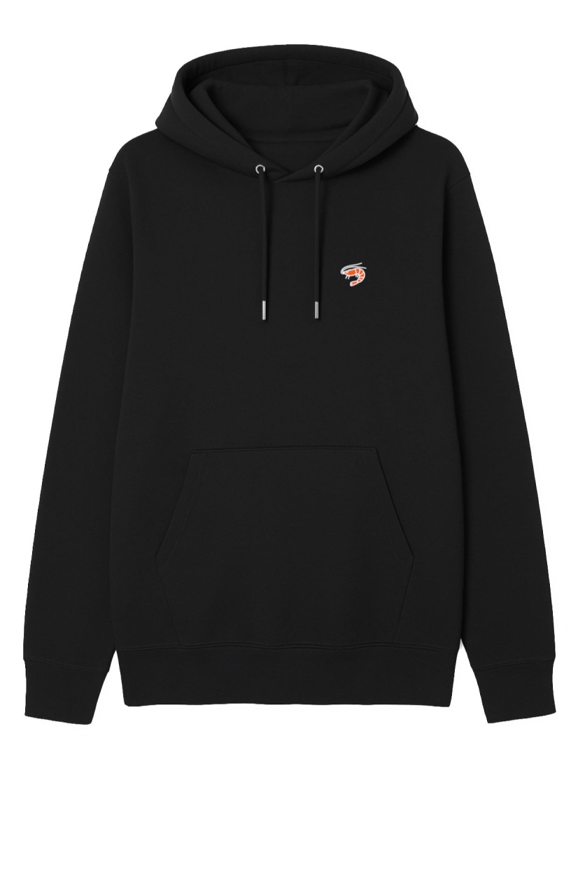 HAFENDIEB Herren vegan Hoodie Herren Krabbe Schwarz
