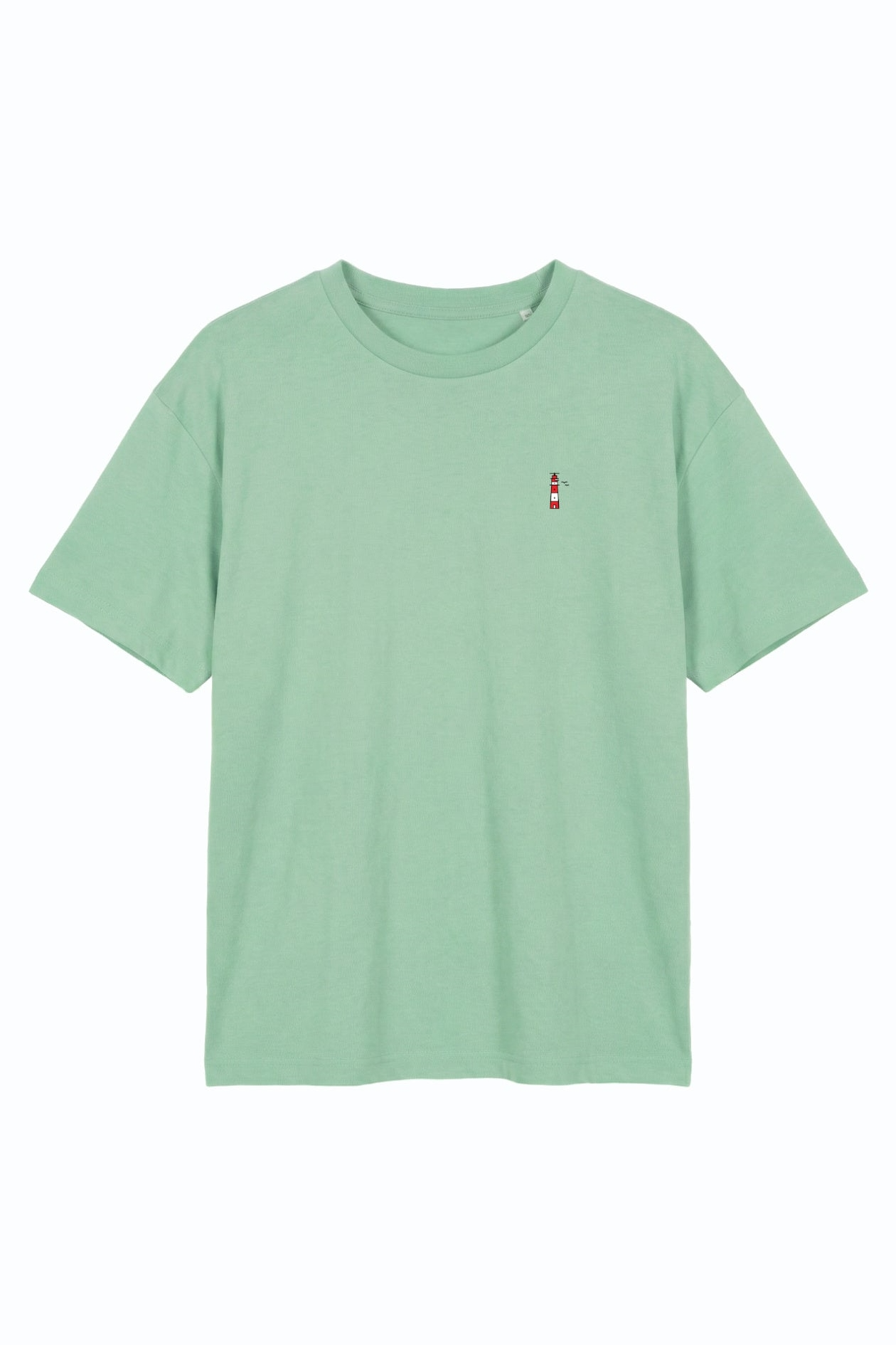 Hafendieb womens vegan T-Shirt Women Lighthouse Light Green