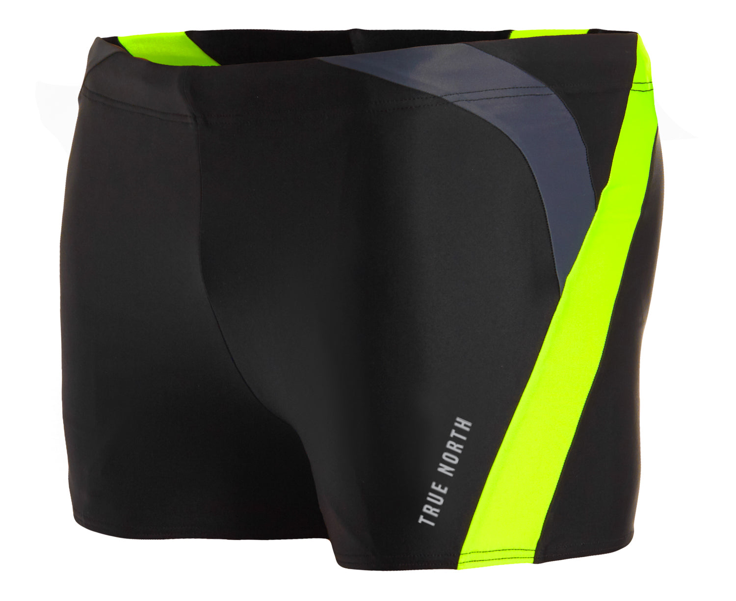 True North men vegan Swim Trunks Black/Yellow