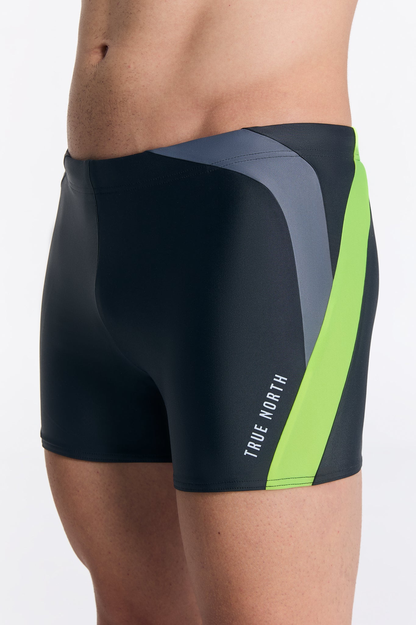 True North men vegan Swim Trunks Black/Yellow