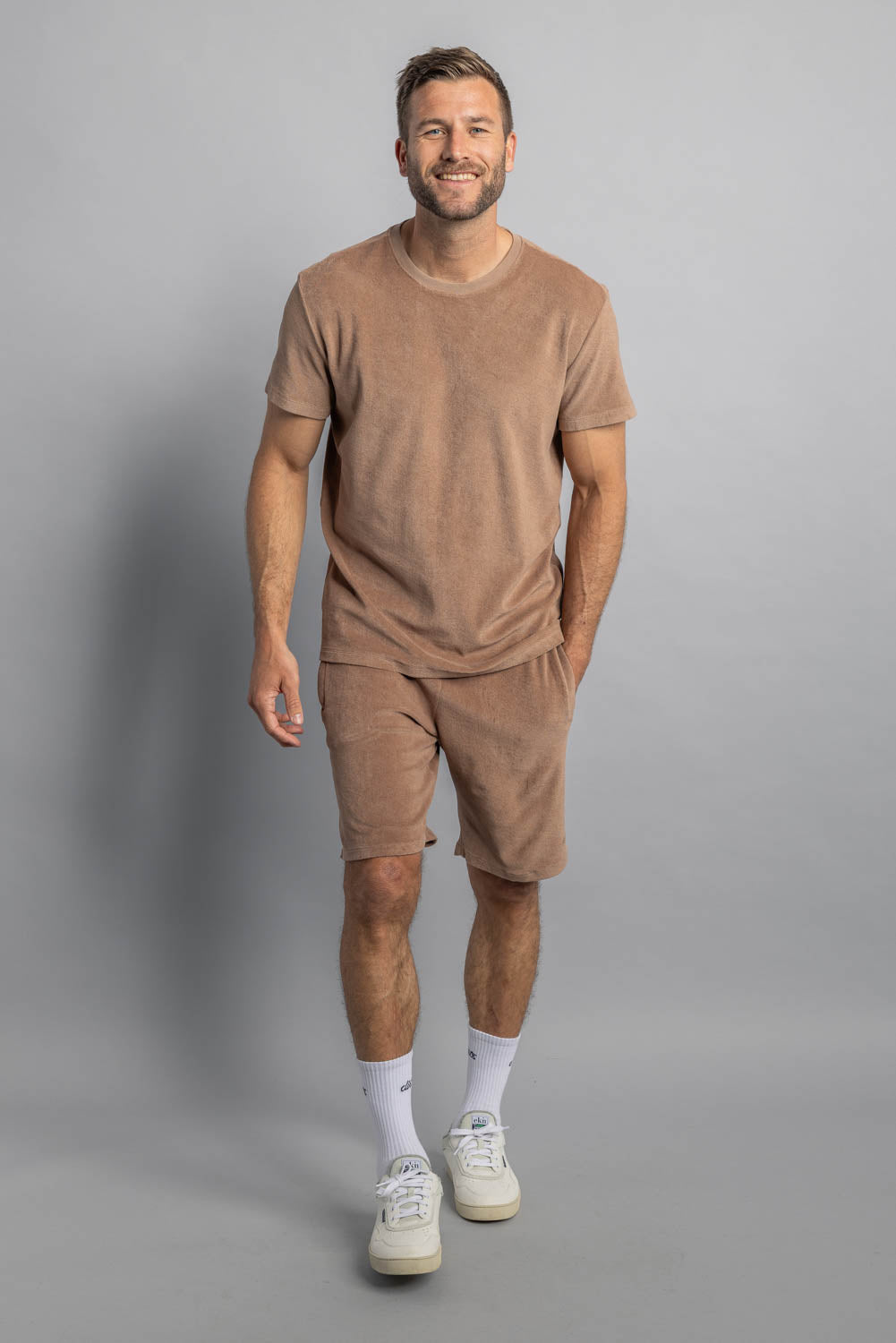 DIRTS men vegan Shorts Terry Chocolate Malt