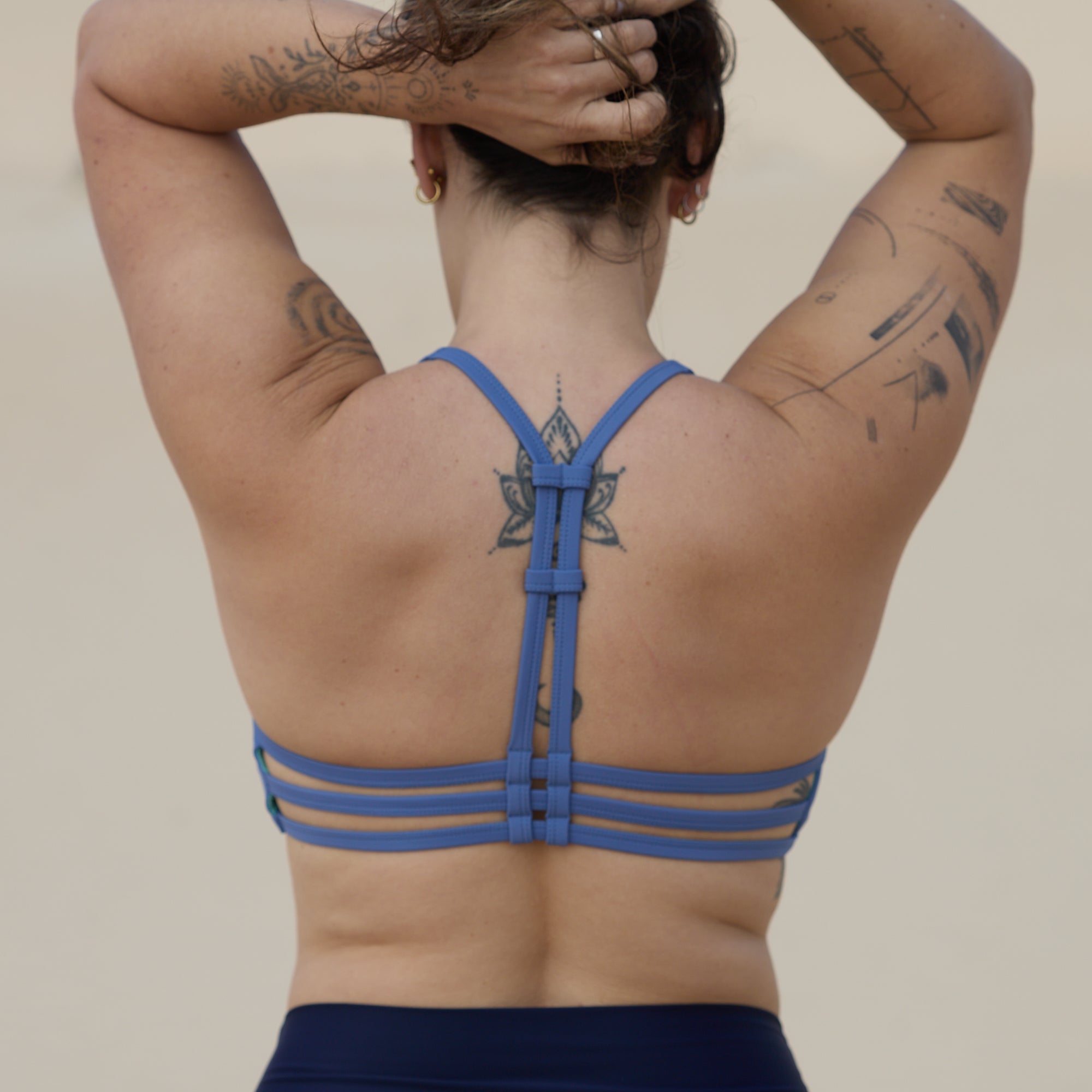 Inaska womens vegan Bikini Top Multiway Chill Lavender Blue