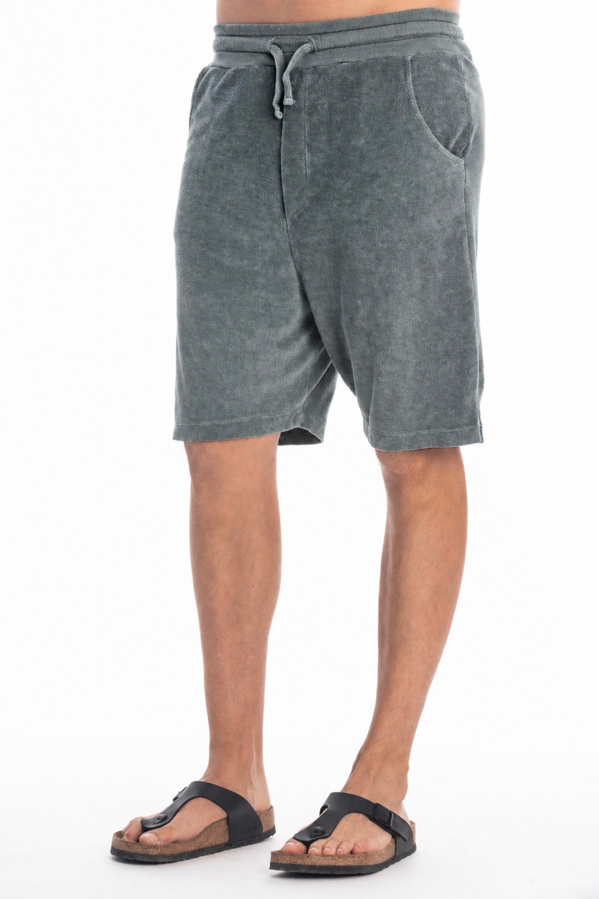 RAVENS VIEW IBIZA men vegan Sweat Shorts Costa Faded Blue