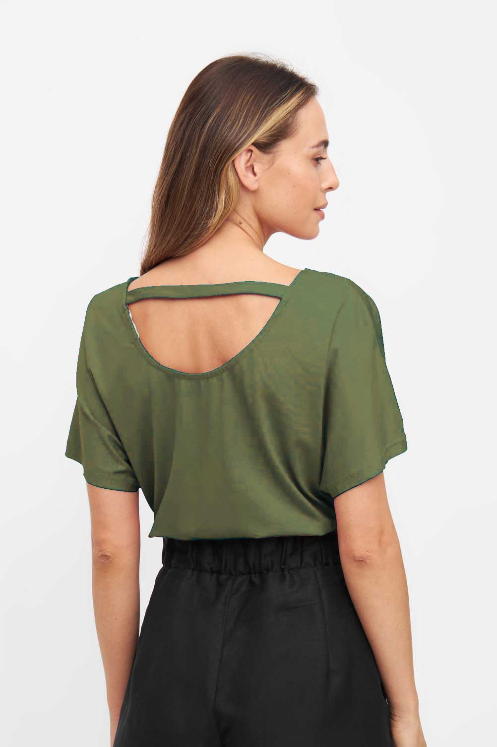 WiDDA Damen vegan Shirt Fari Khaki