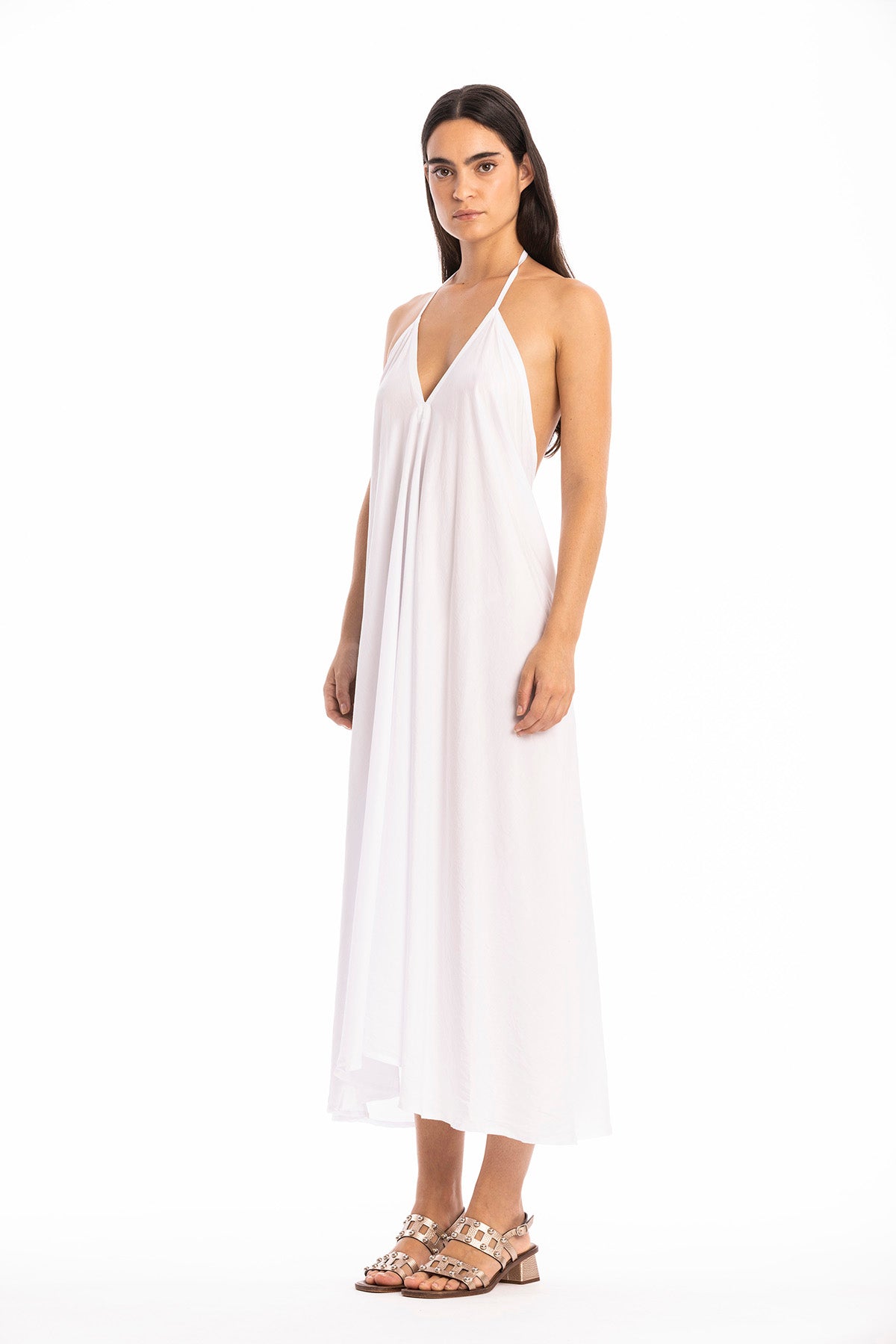 RAVENS VIEW IBIZA womens vegan Dress Milena White