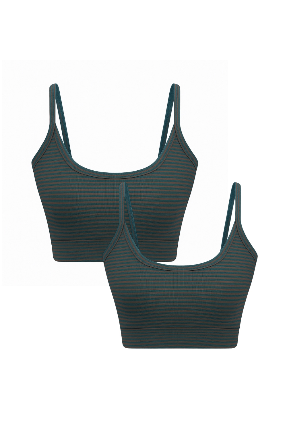 Albero Natur womens vegan Multipack 2x Bustier Fir/Tabasco