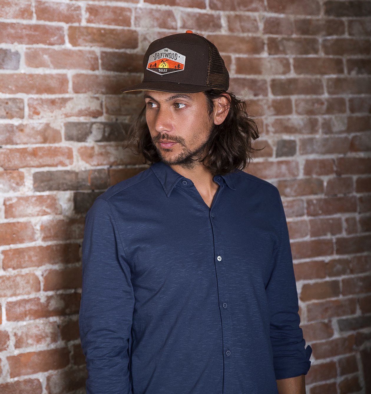 The Driftwood Tales men vegan Shirt - Navy