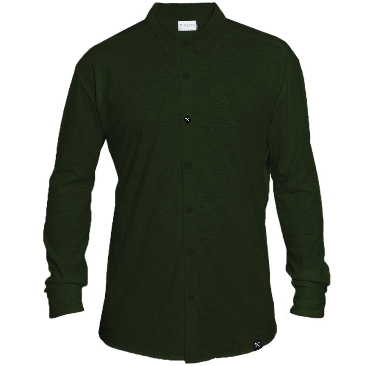 The Driftwood Tales men vegan Shirt - Dark Green