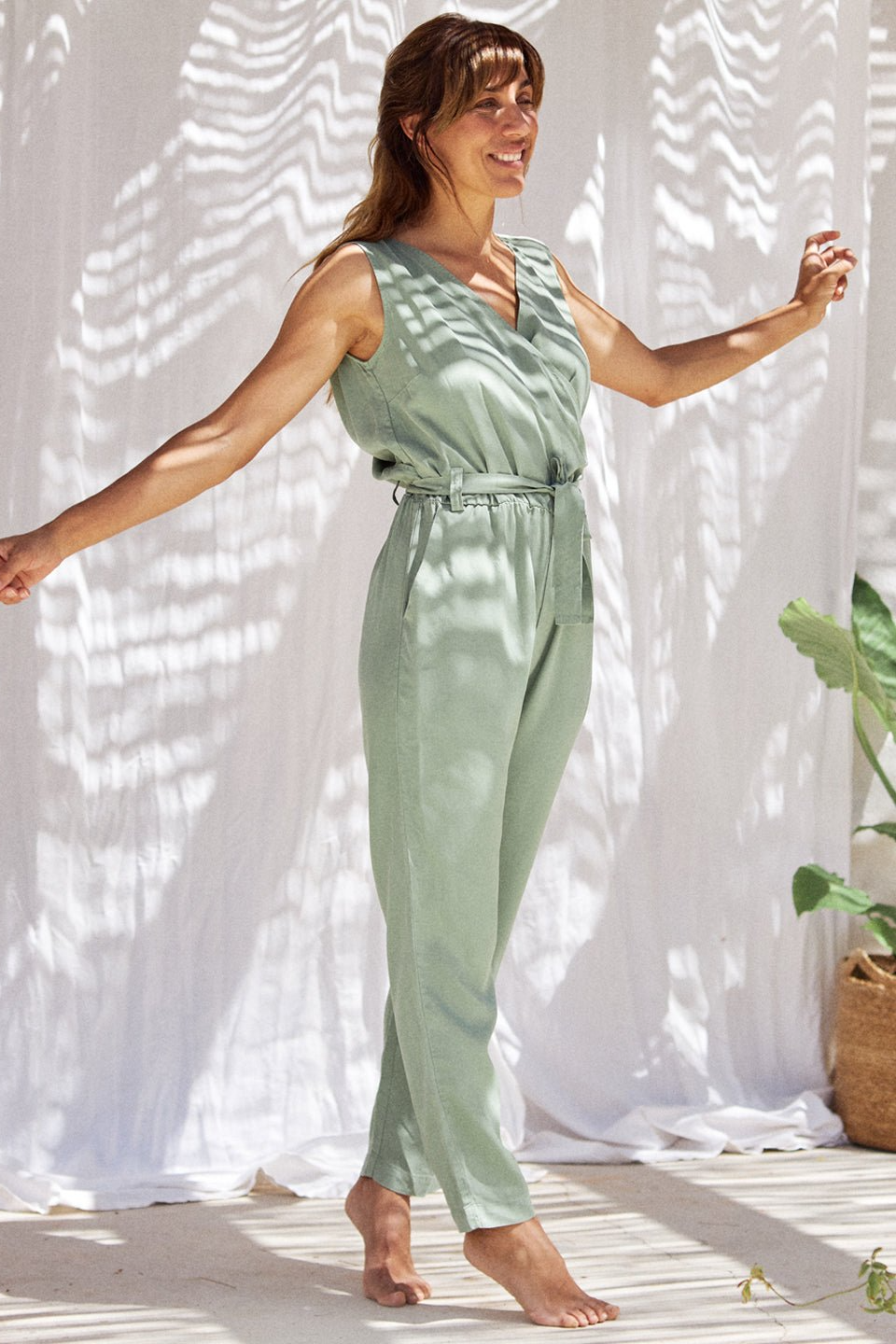 TWOTHIRDS Damen vegan Jumpsuits Hatteras Jade Gr&Atilde;&frac14;n