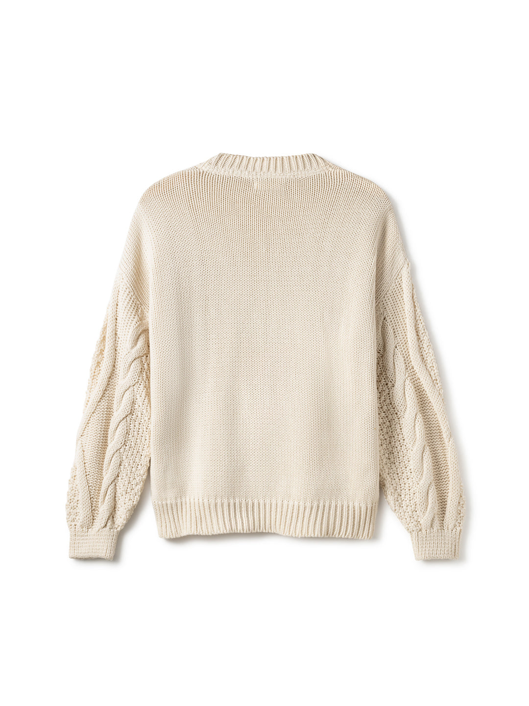 TWOTHIRDS womens vegan Sweater Curtis Ecru