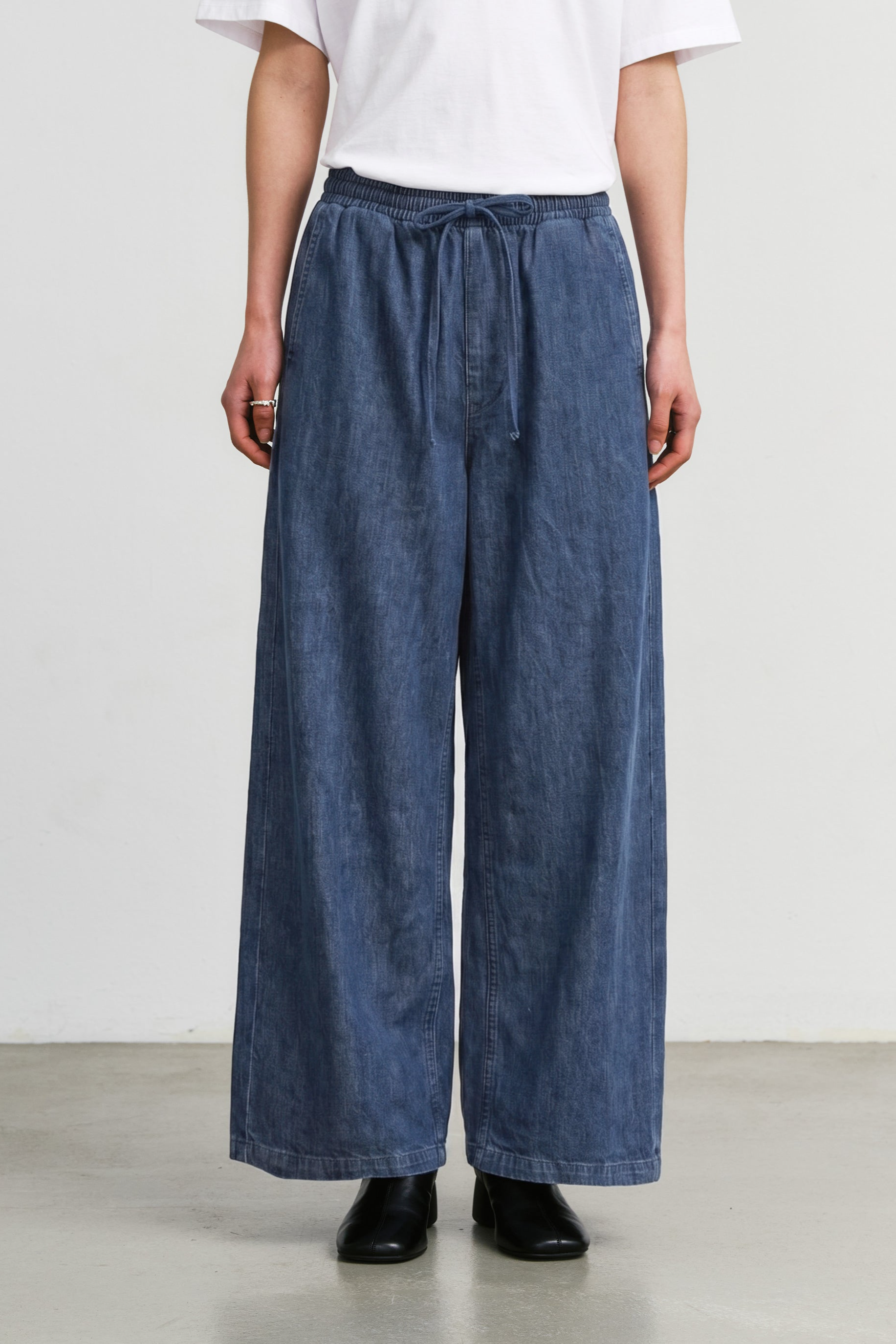 Rotholz Damen vegan Jeans Flared Blau