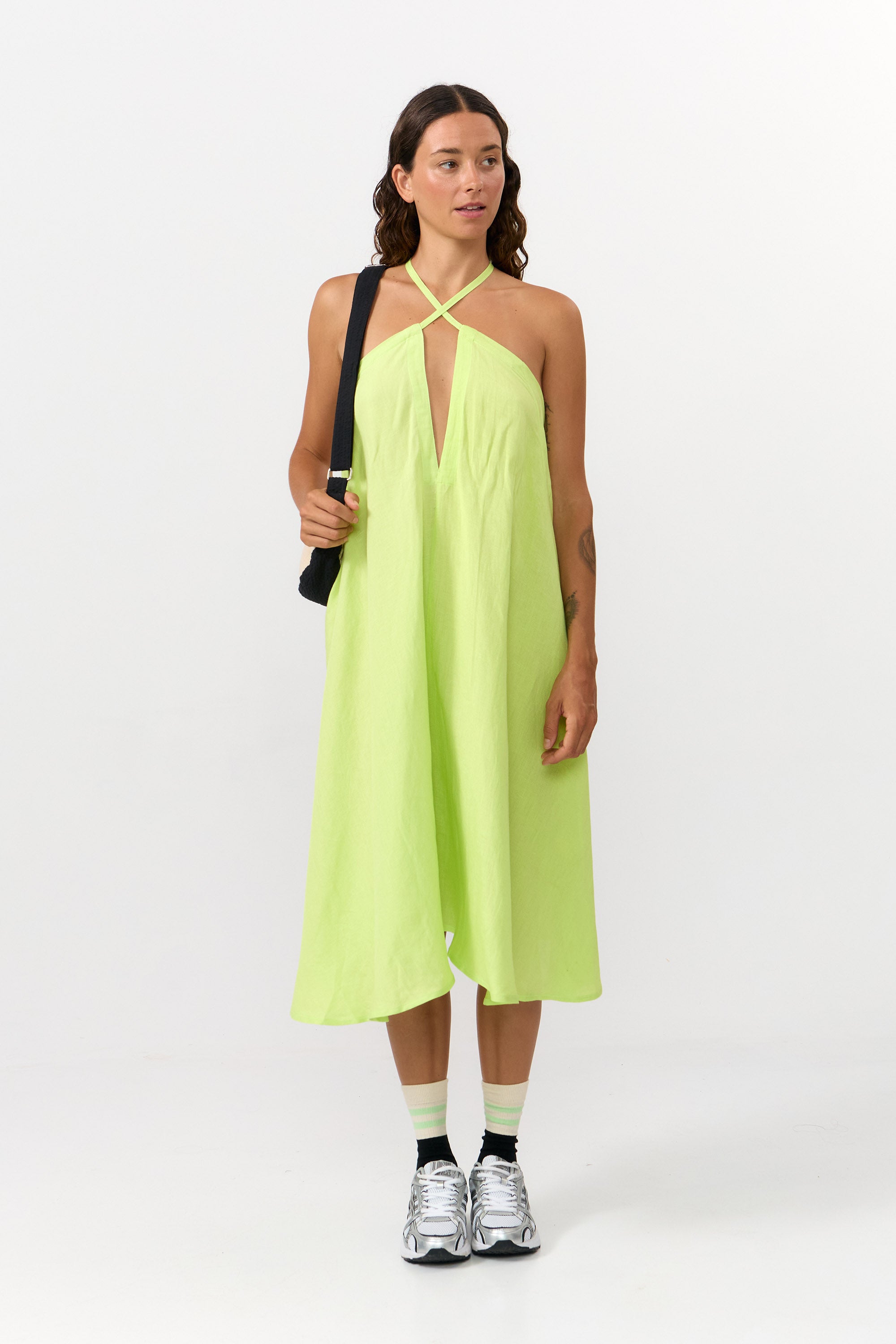 SUITE13LAB womens vegan Dress Mp Short Apple Green
