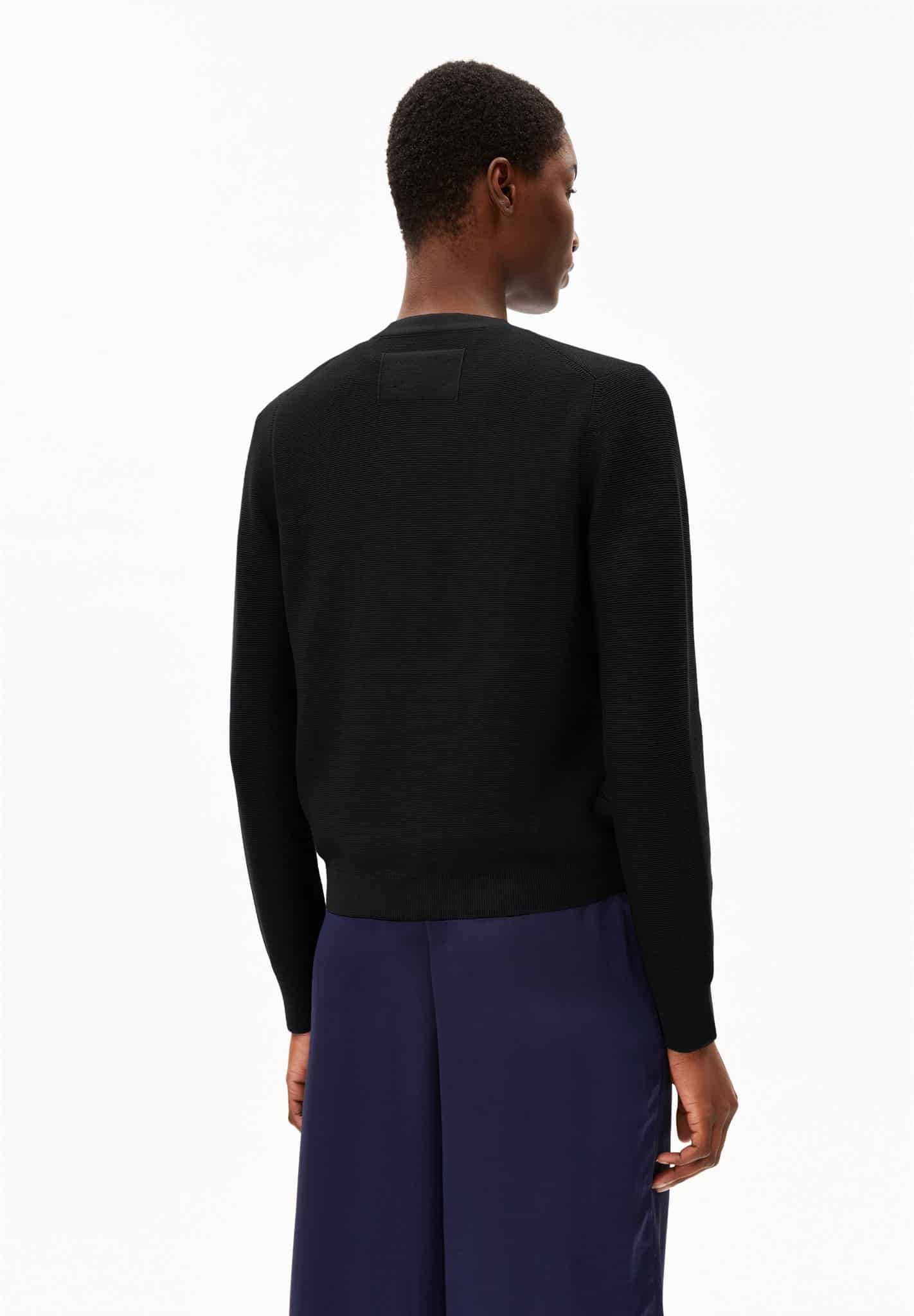 ARMEDANGELS womens vegan Cardigan Mental Left Black