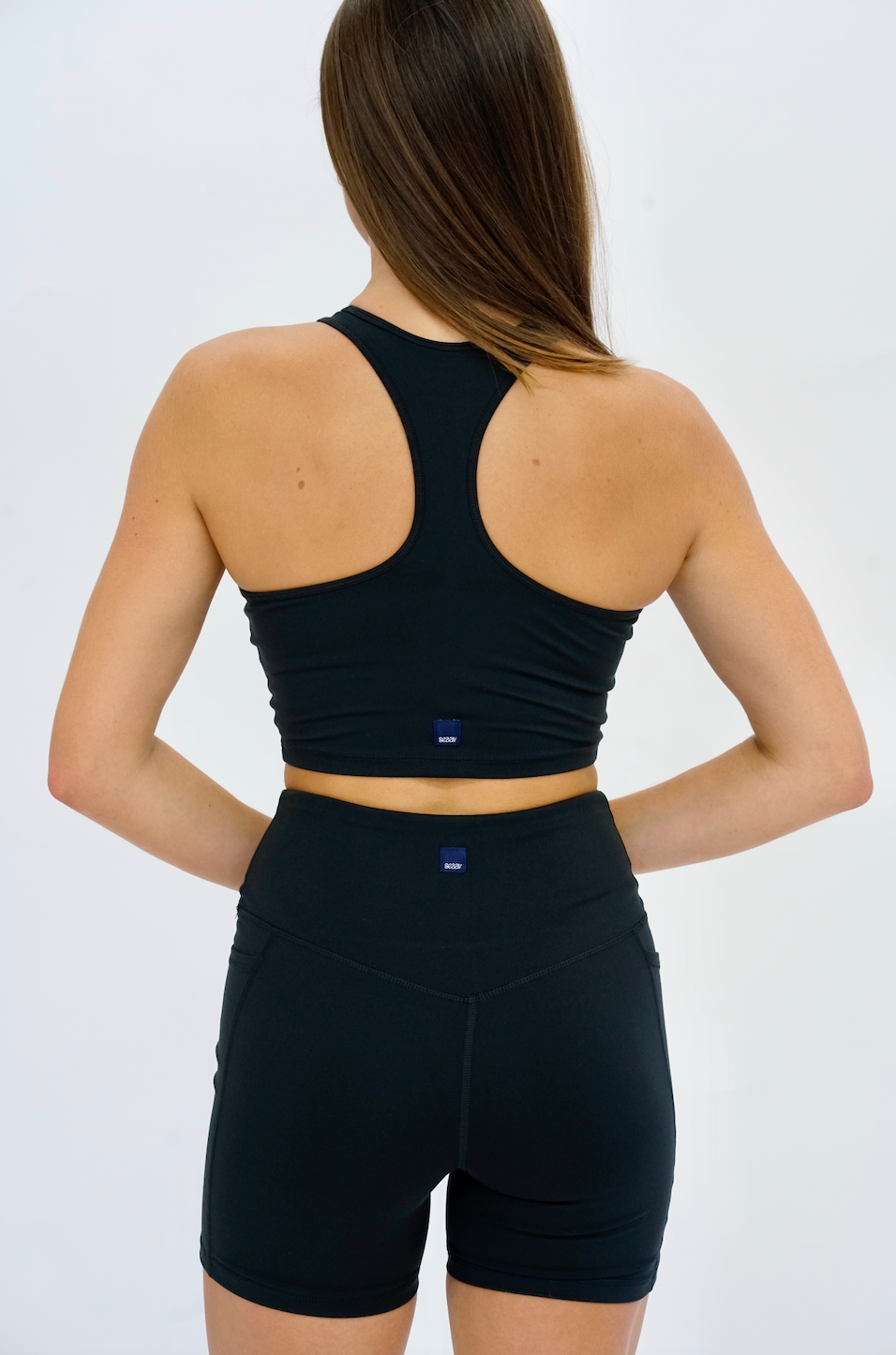SEAAV womens vegan Bra V Neck Onyx