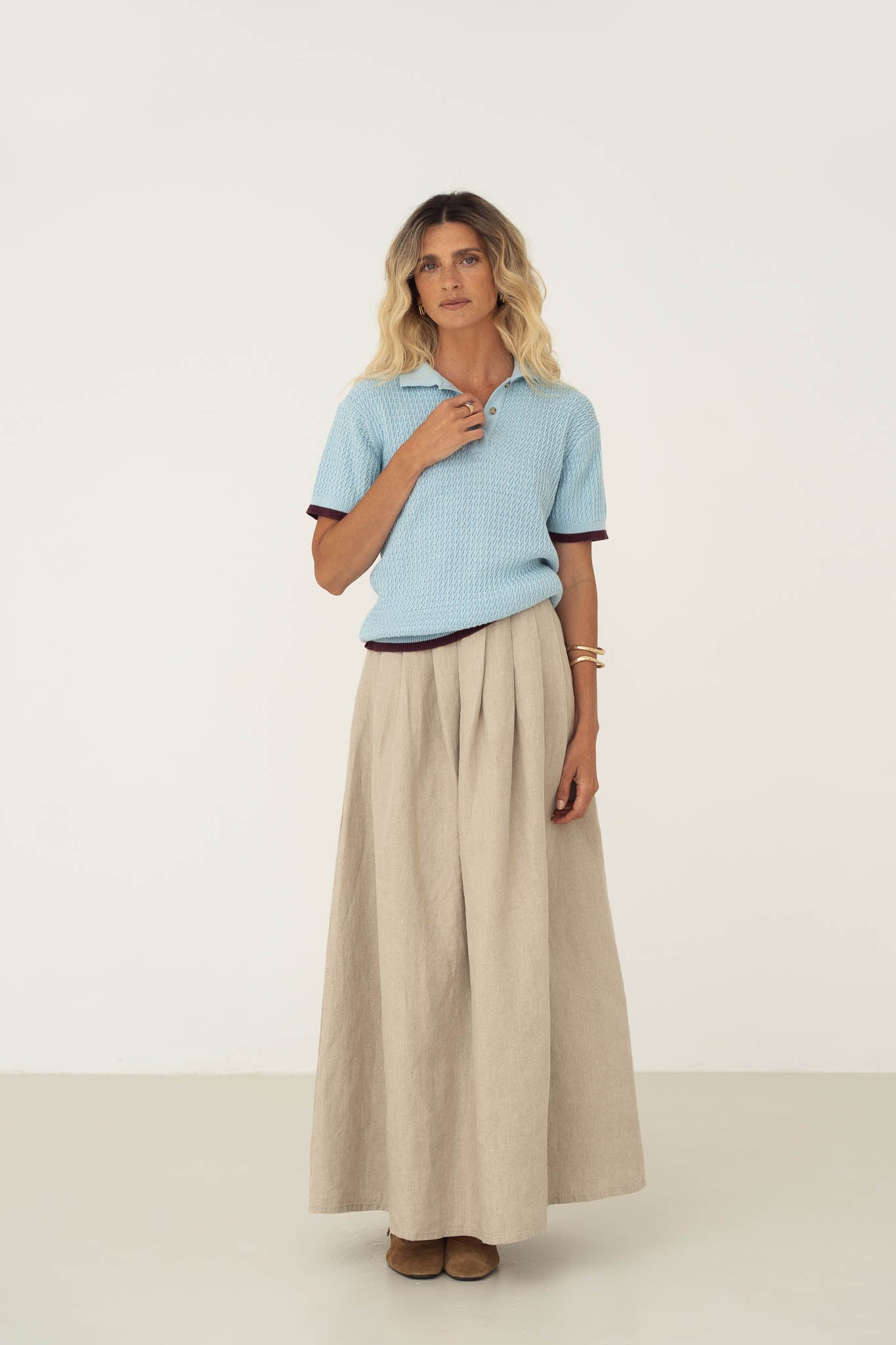 Näz womens vegan Skirt Freya Beige