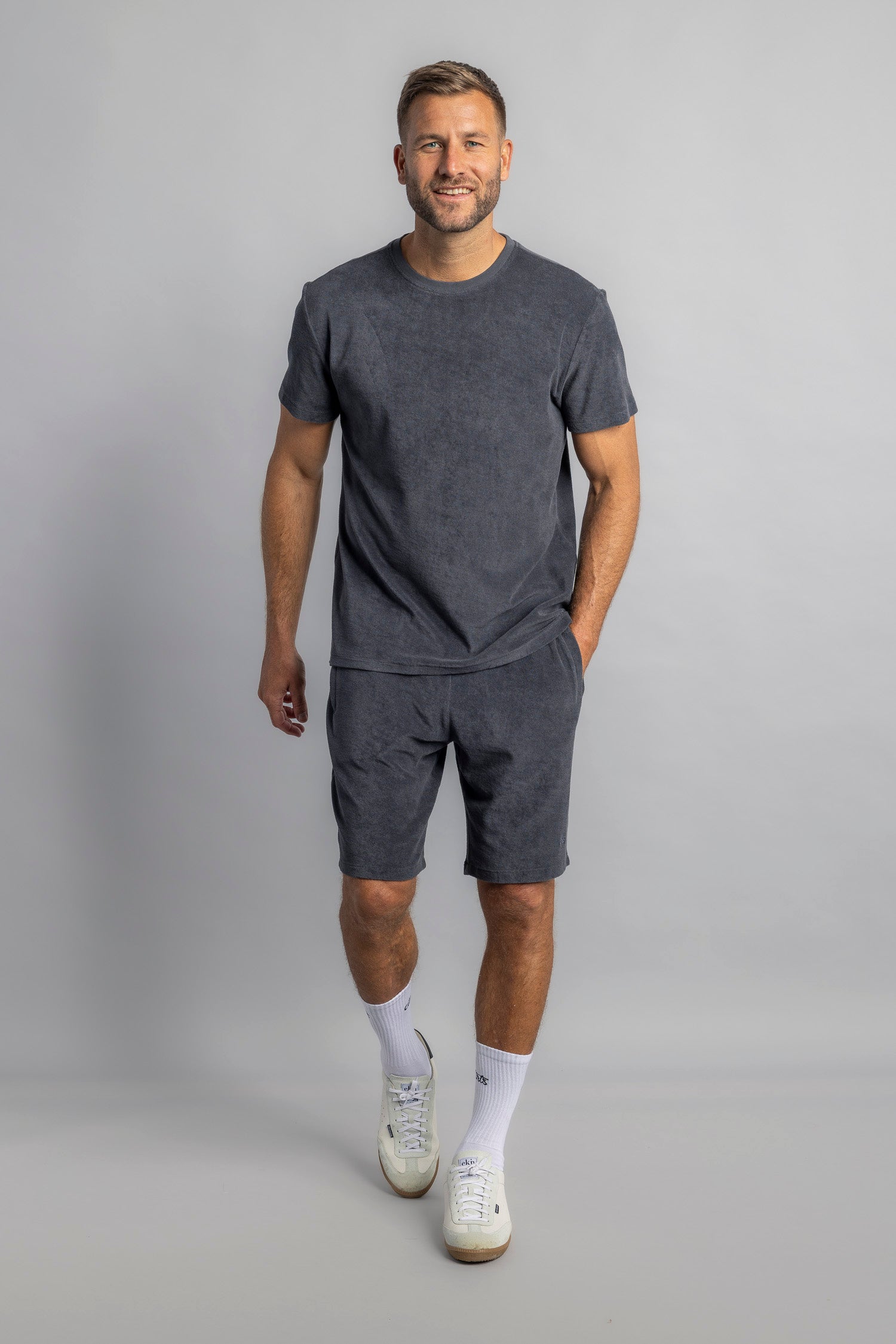 DIRTS men vegan Shorts Terry Charcoal