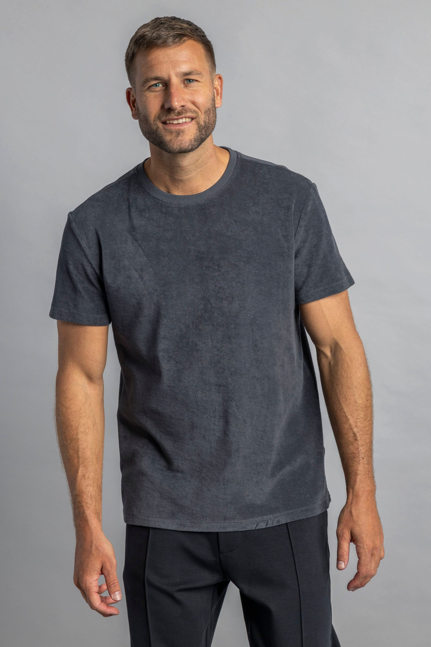 DIRTS Herren vegan T-Shirt Terry Charcoal