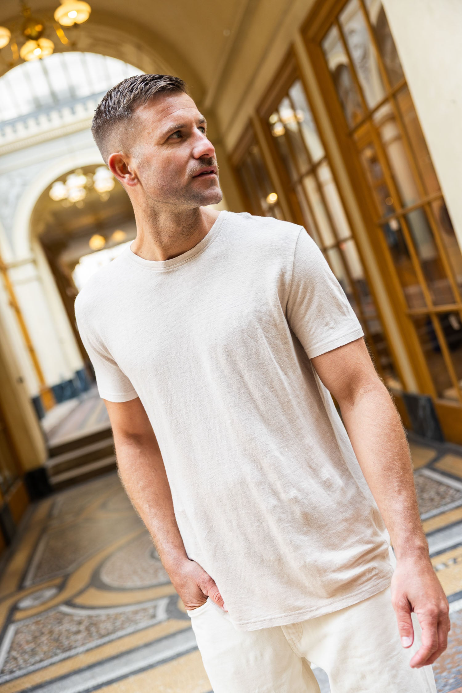 DIRTS Herren vegan T-Shirt Sand
