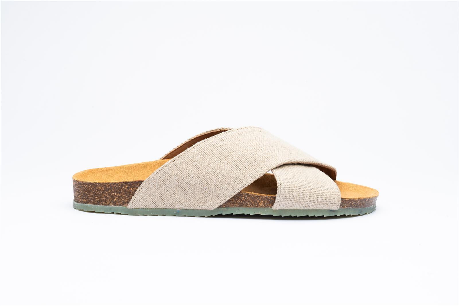 Zouri men vegan Sandals Sun Linen Beige