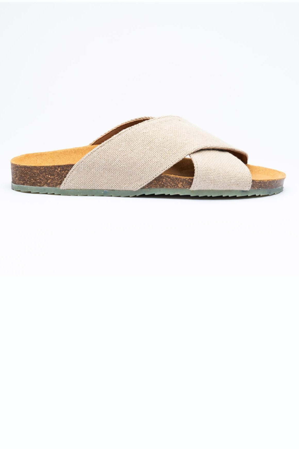 Zouri Herren vegan Sandalen Sonne Leinen Beige