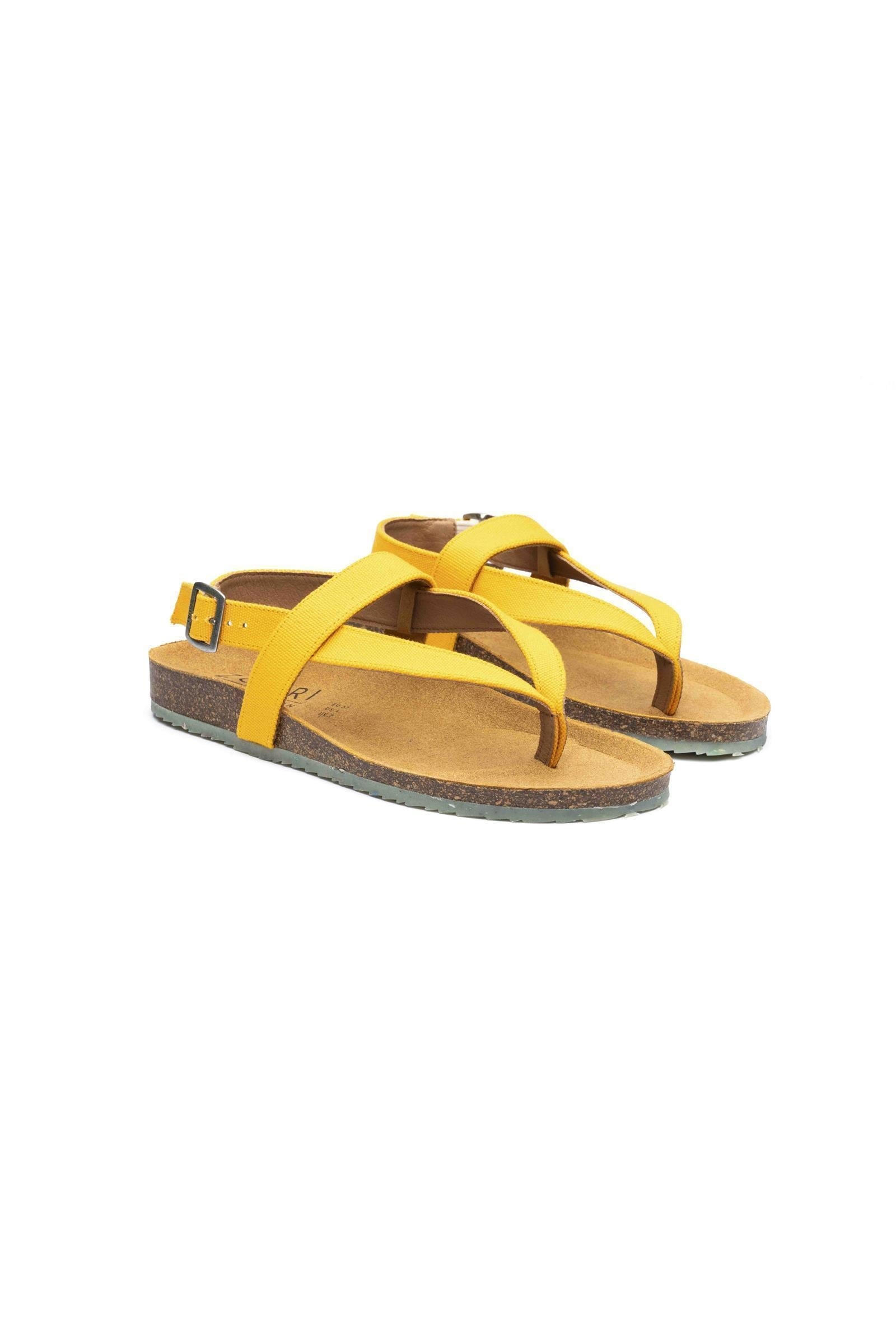 Zouri Damen vegan Sandalen Isle Hellgelb