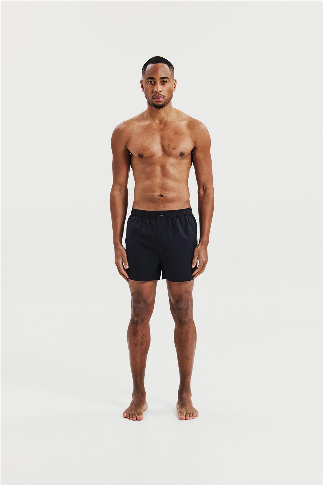 Bread & Boxers men vegan Multipack 2x Boxer Shorts Black