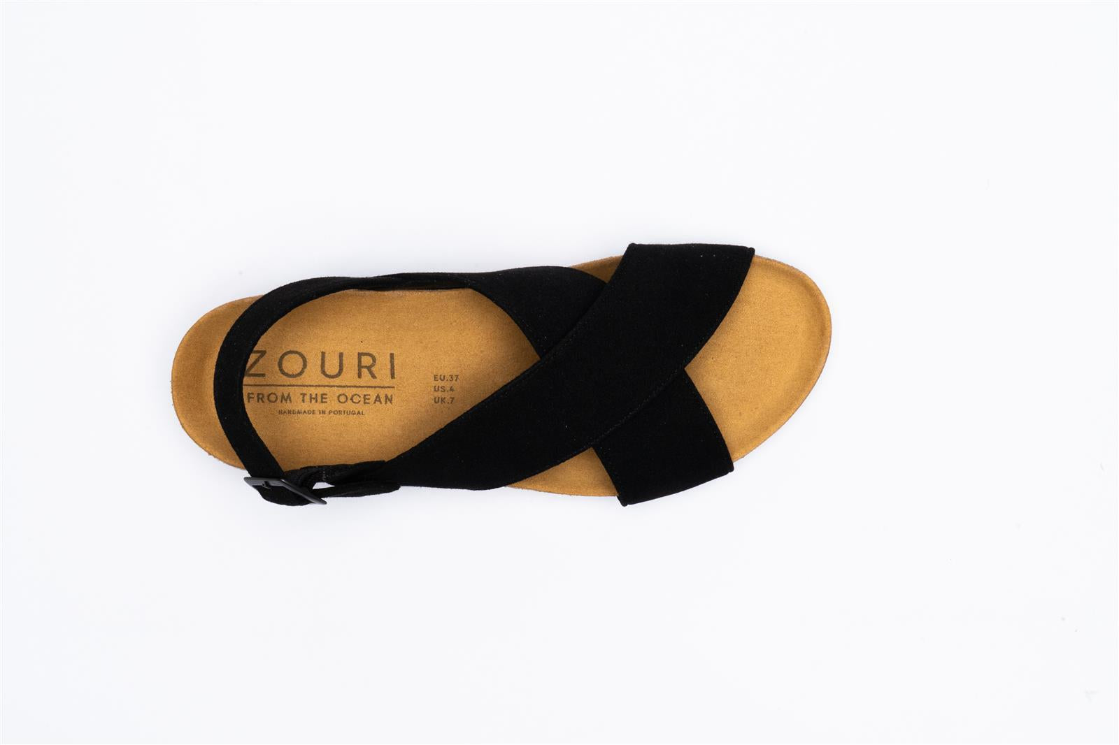 Zouri womens vegan Sandals Lake Black