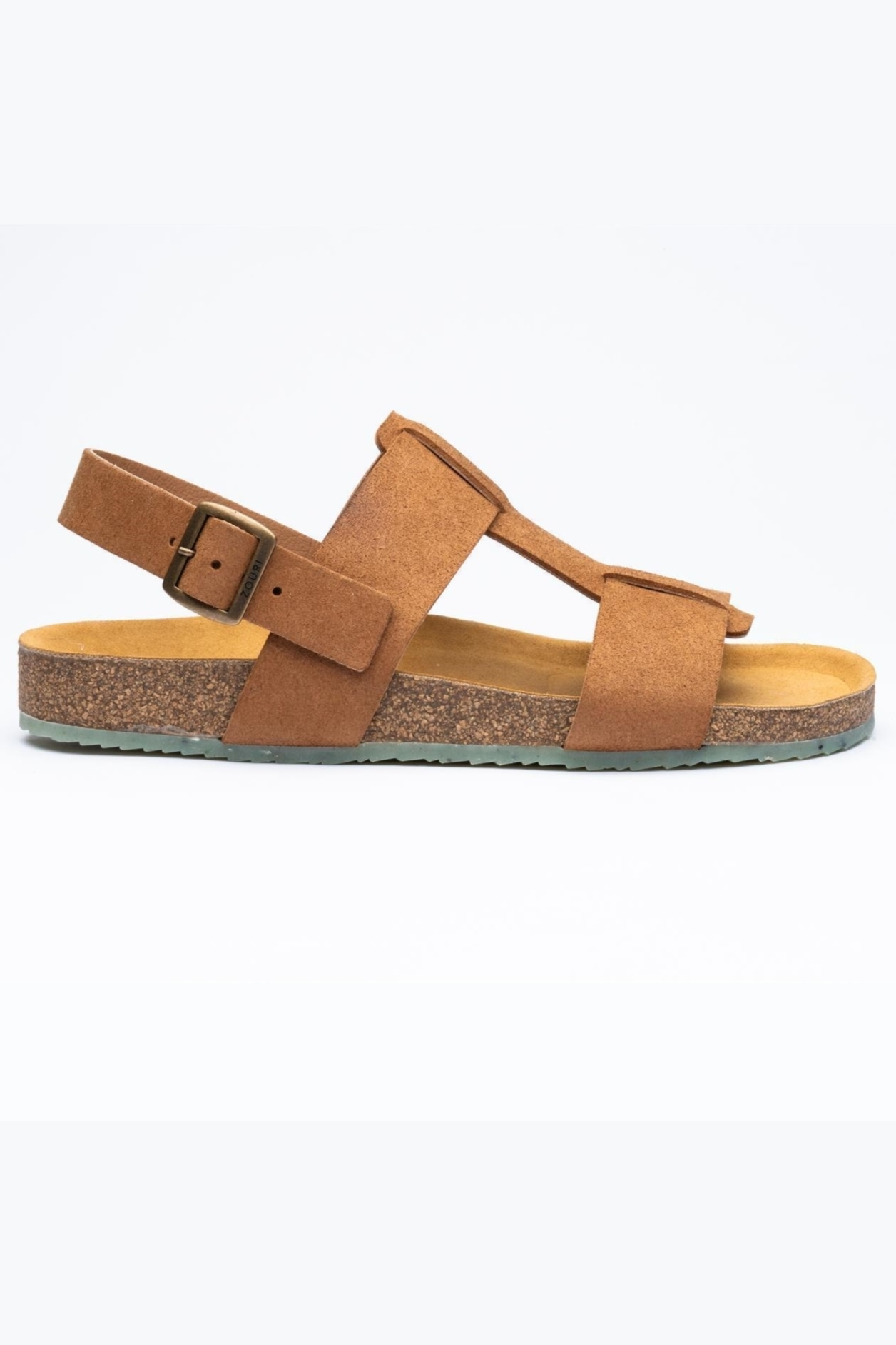 Zouri Herren vegan Sandalen Baum Haselnuss