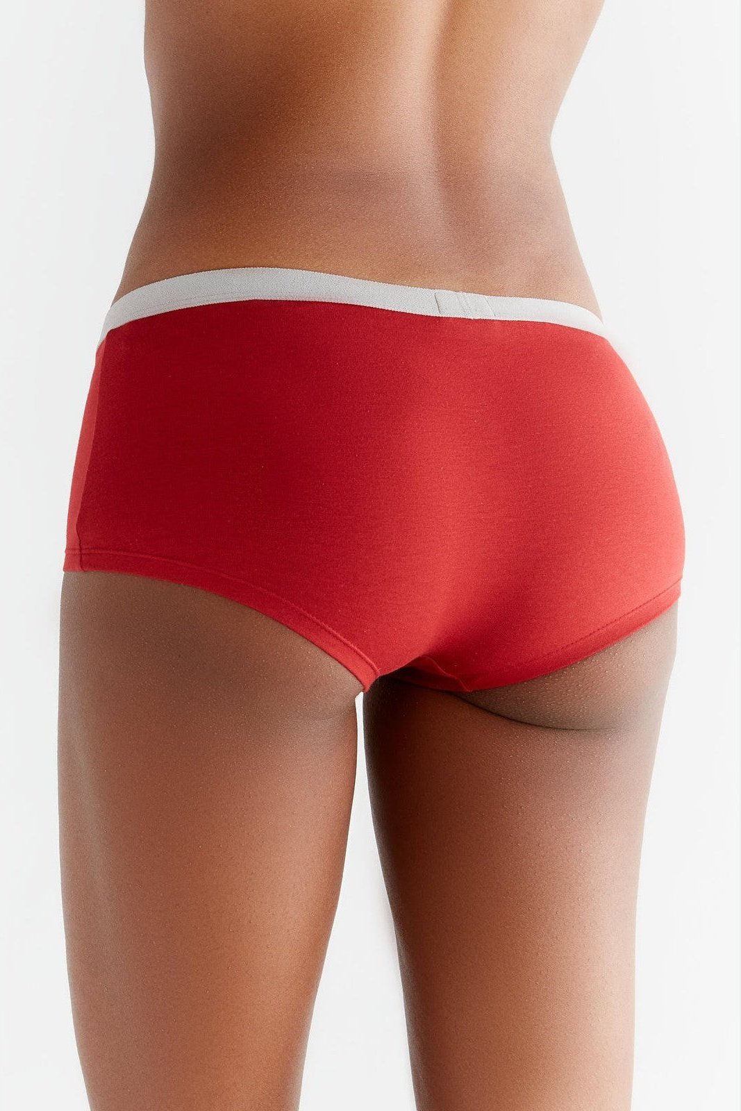 Albero Natur womens vegan Mutlipack 2x Briefs Boyshorts Red